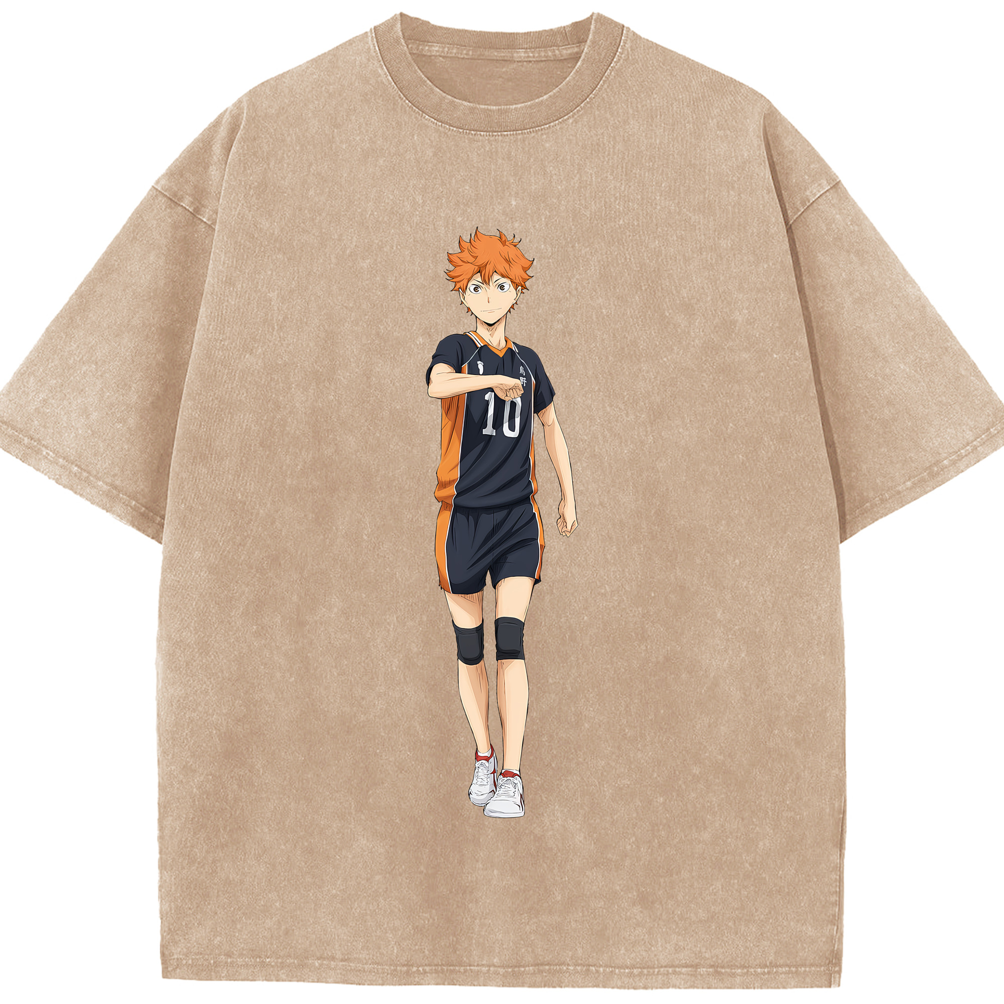 （画像用） ハイキュー!! Haikyu!! 綿100% ヴィンテージ風 半袖Tシャツ（フロントプリント）