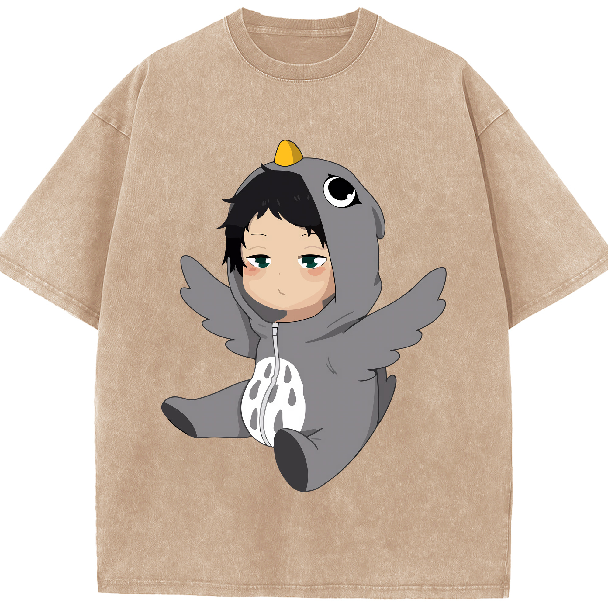 （画像用） ハイキュー!! Haikyu!! 綿100% ヴィンテージ風 半袖Tシャツ（フロントプリント）
