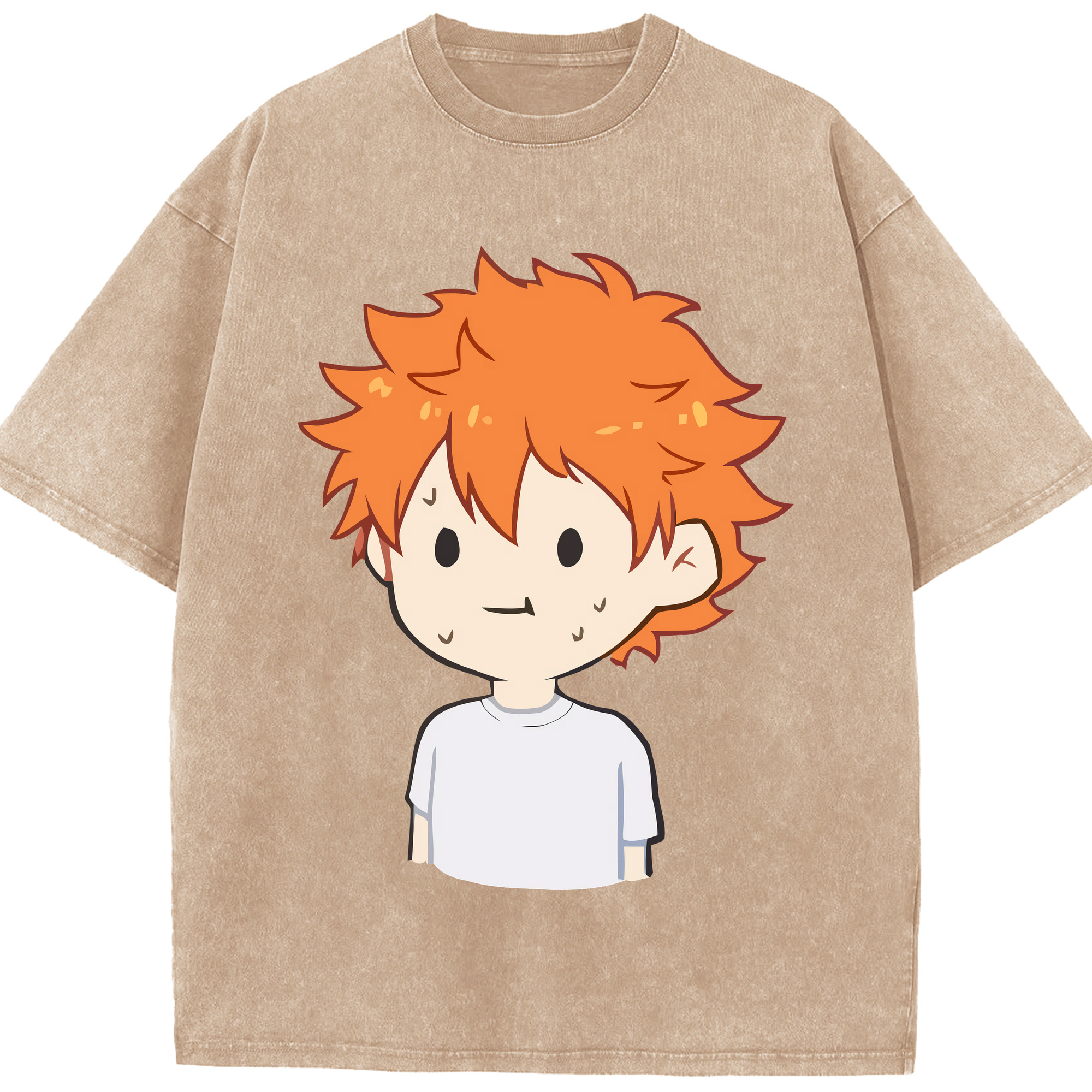（画像用） ハイキュー!! Haikyu!! 綿100% ヴィンテージ風 半袖Tシャツ（フロントプリント）