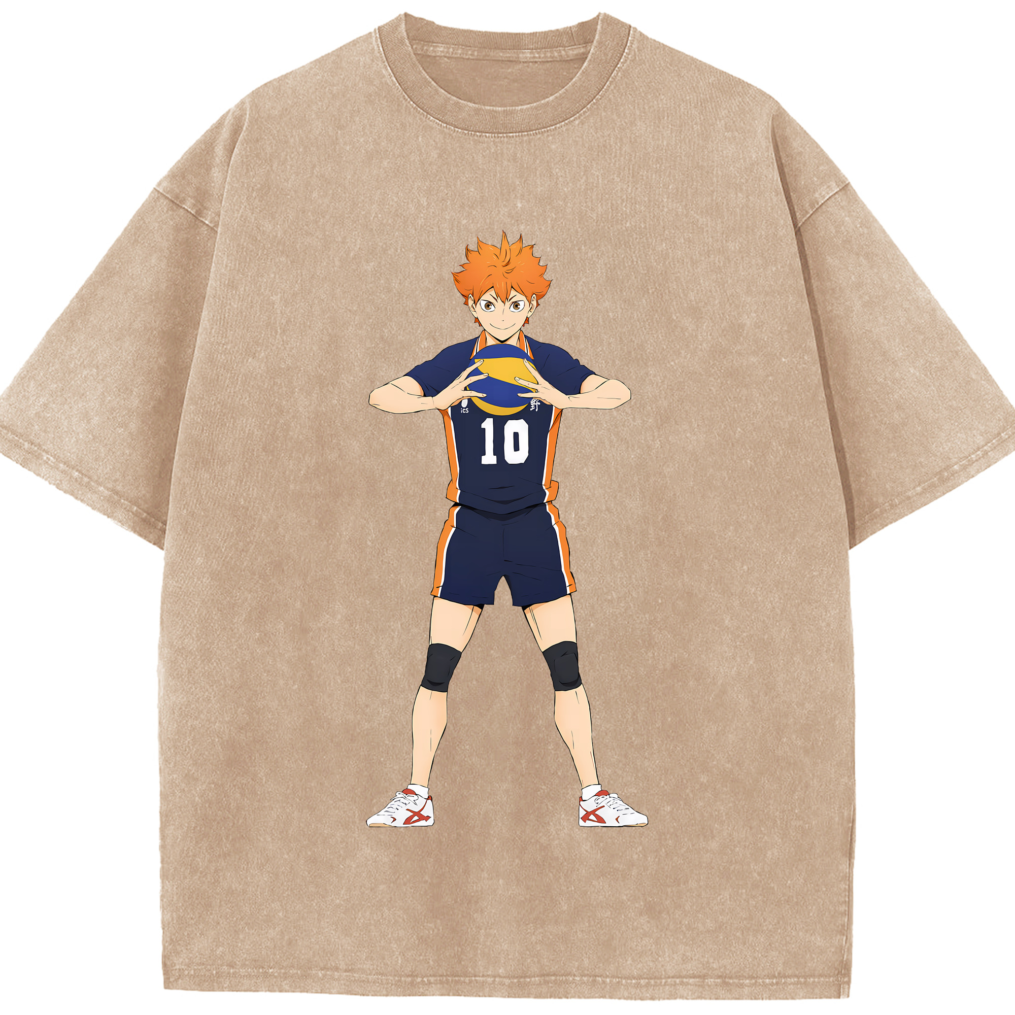 （画像用） ハイキュー!! Haikyu!! 綿100% ヴィンテージ風 半袖Tシャツ（フロントプリント）