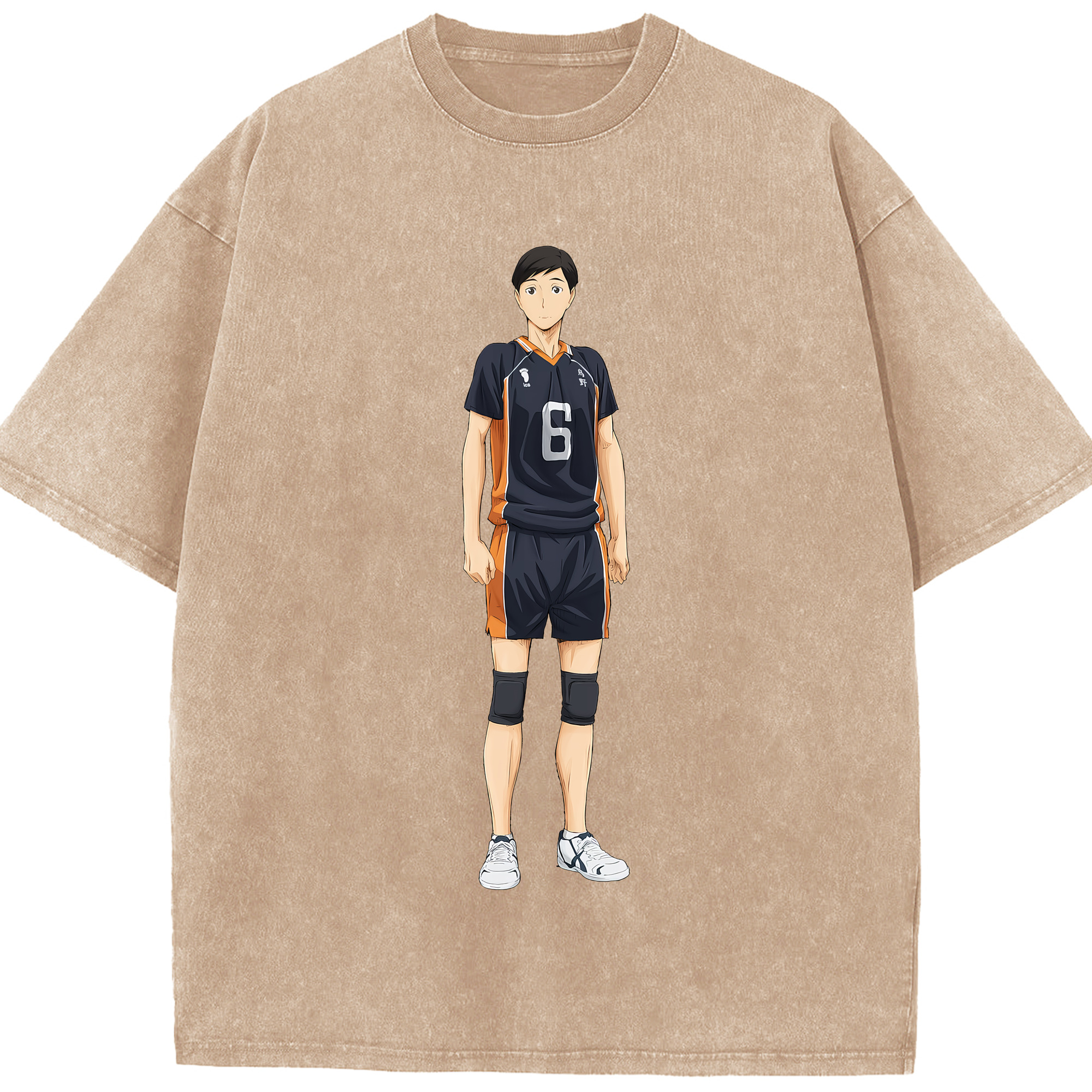 （画像用） ハイキュー!! Haikyu!! 綿100% ヴィンテージ風 半袖Tシャツ（フロントプリント）