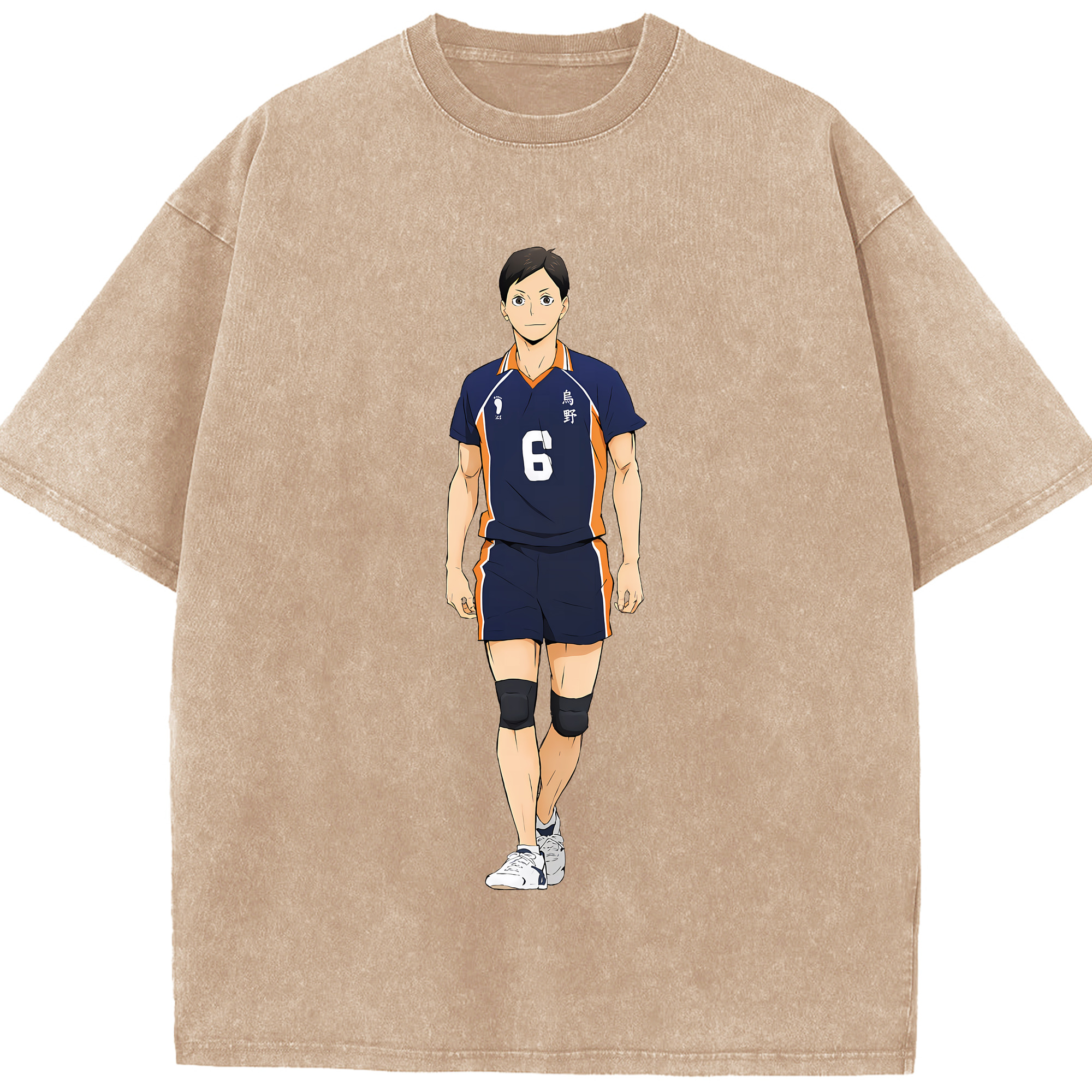 （画像用） ハイキュー!! Haikyu!! 綿100% ヴィンテージ風 半袖Tシャツ（フロントプリント）