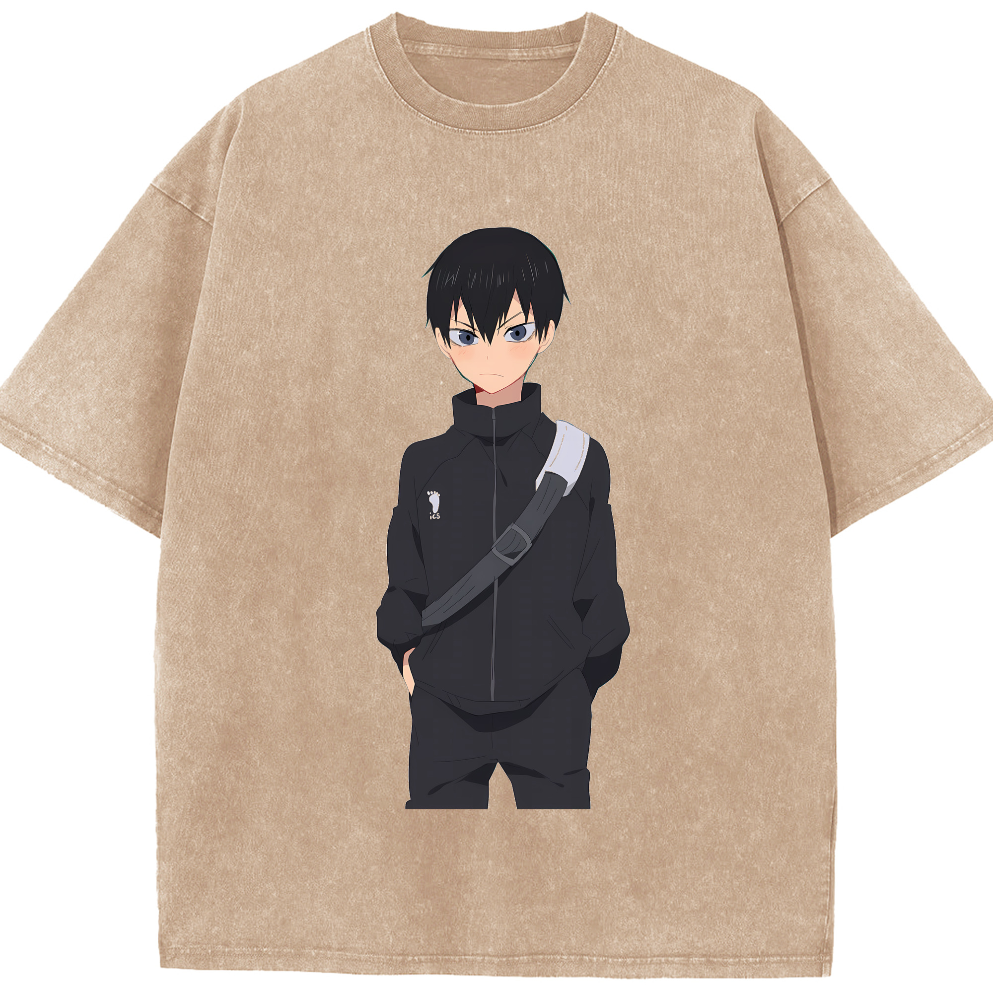 （画像用） ハイキュー!! Haikyu!! 綿100% ヴィンテージ風 半袖Tシャツ（フロントプリント）