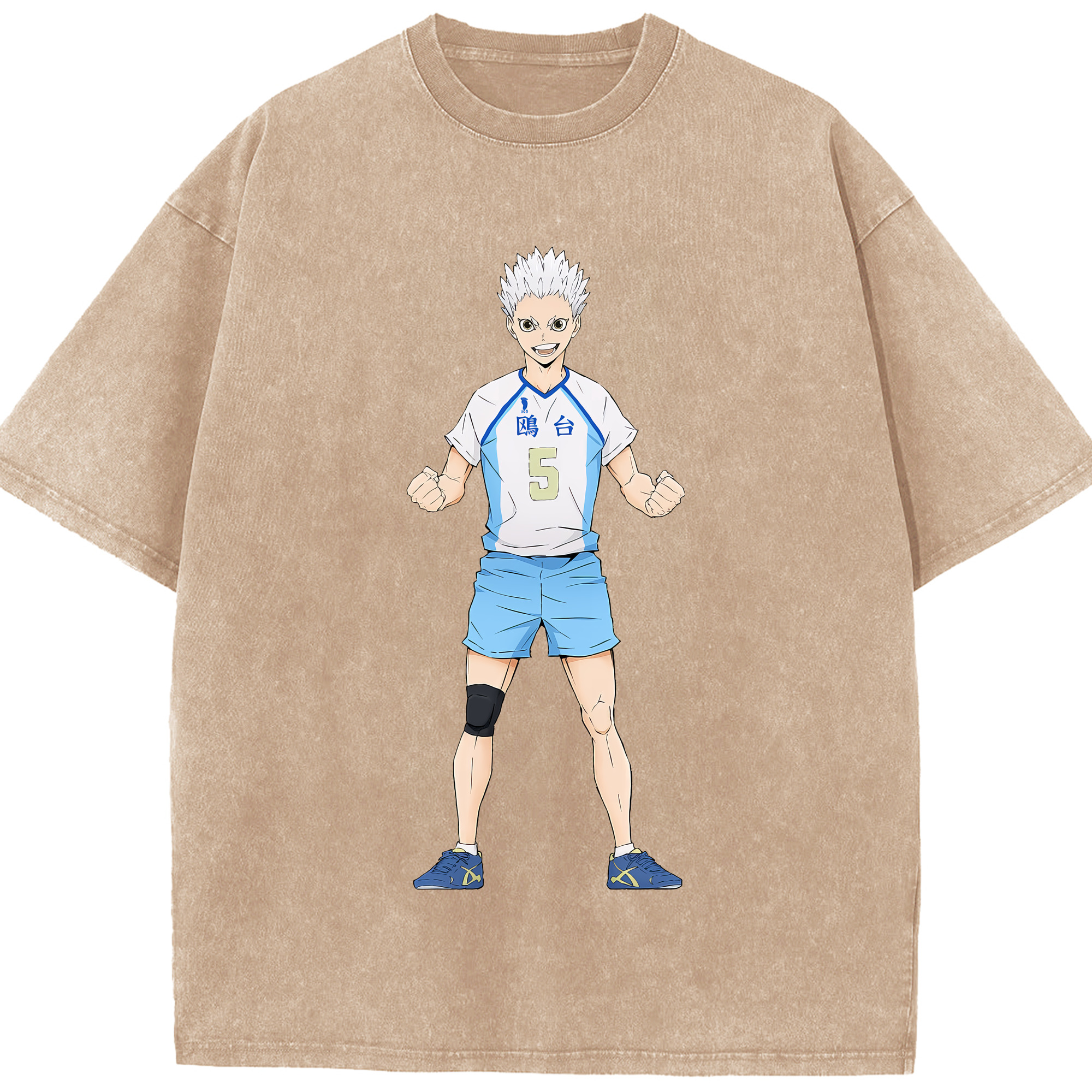 （画像用） ハイキュー!! Haikyu!! 綿100% ヴィンテージ風 半袖Tシャツ（フロントプリント）