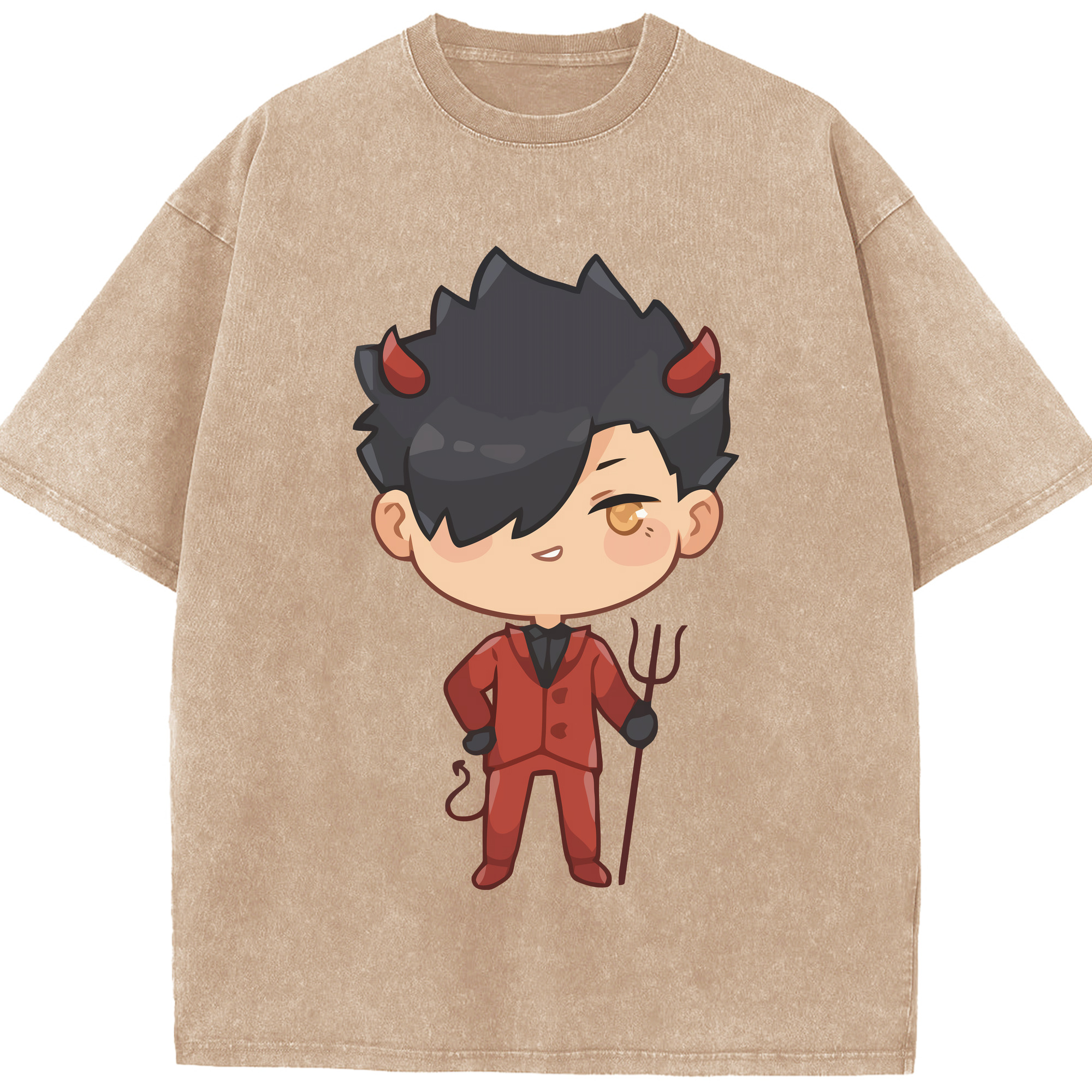 （画像用） ハイキュー!! Haikyu!! 綿100% ヴィンテージ風 半袖Tシャツ（フロントプリント）