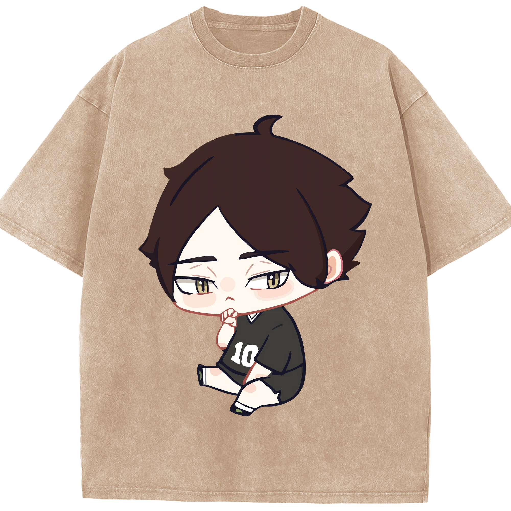 （画像用） ハイキュー!! Haikyu!! 綿100% ヴィンテージ風 半袖Tシャツ（フロントプリント）