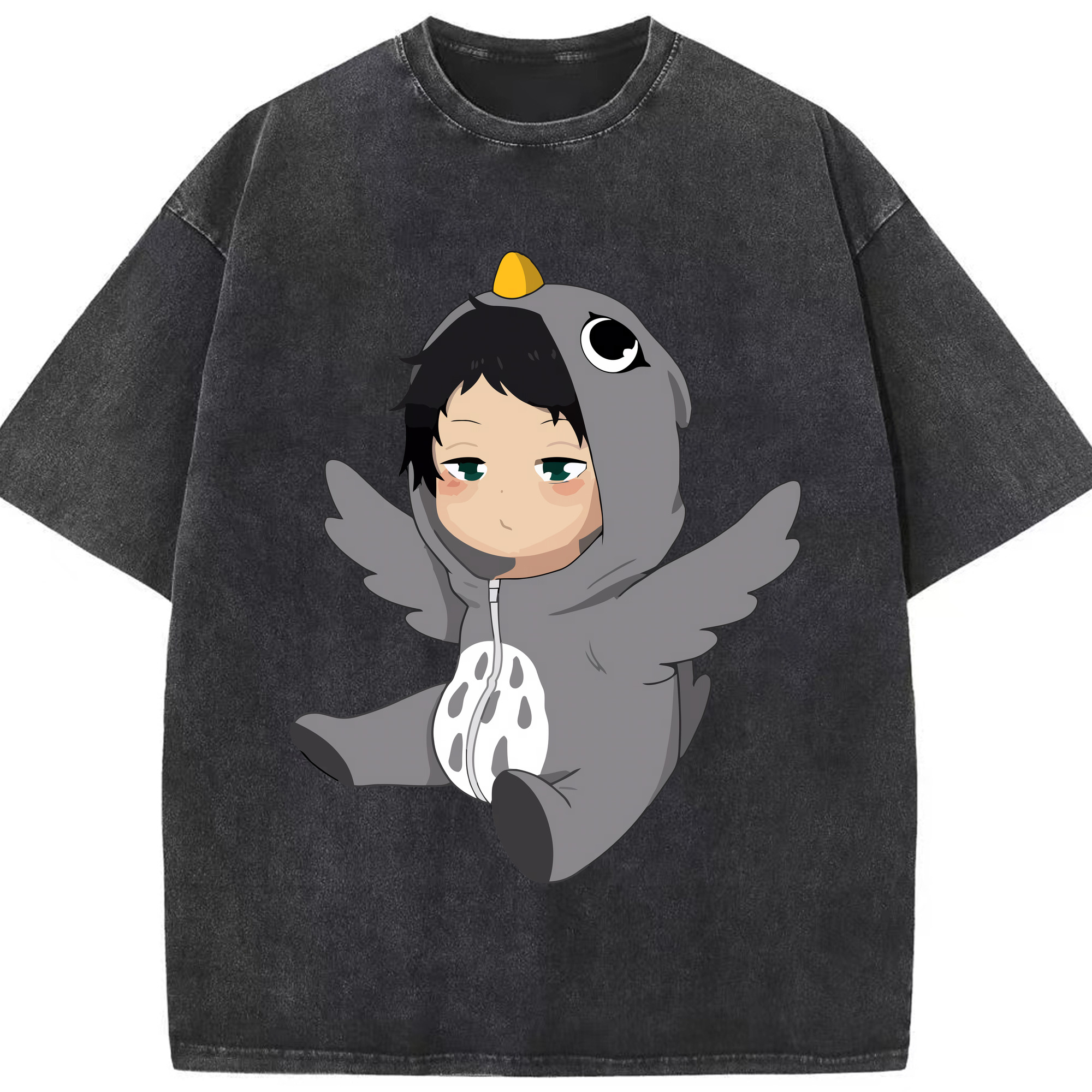 （画像用） ハイキュー!! Haikyu!! 綿100% ヴィンテージ風 半袖Tシャツ（フロントプリント）