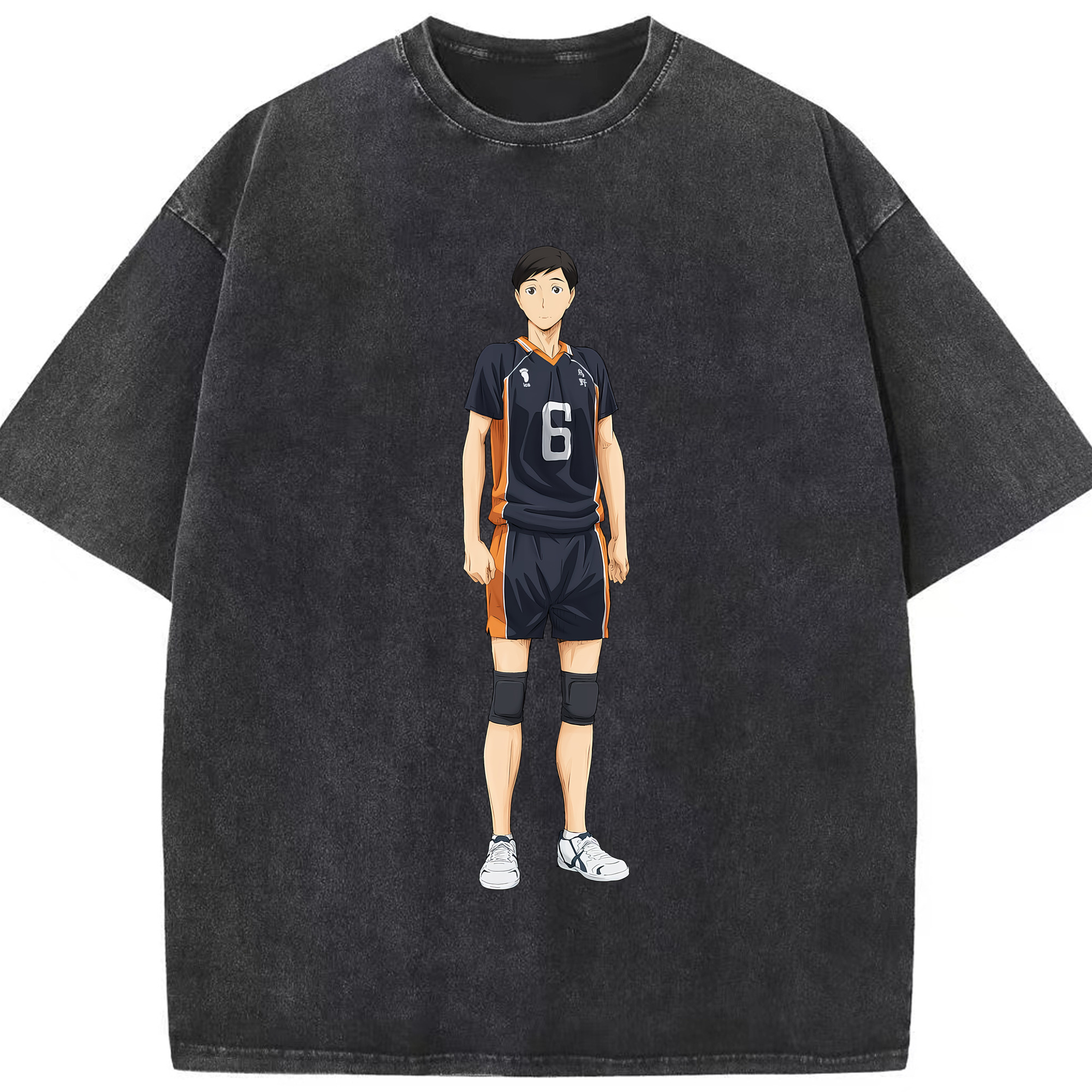 （画像用） ハイキュー!! Haikyu!! 綿100% ヴィンテージ風 半袖Tシャツ（フロントプリント）