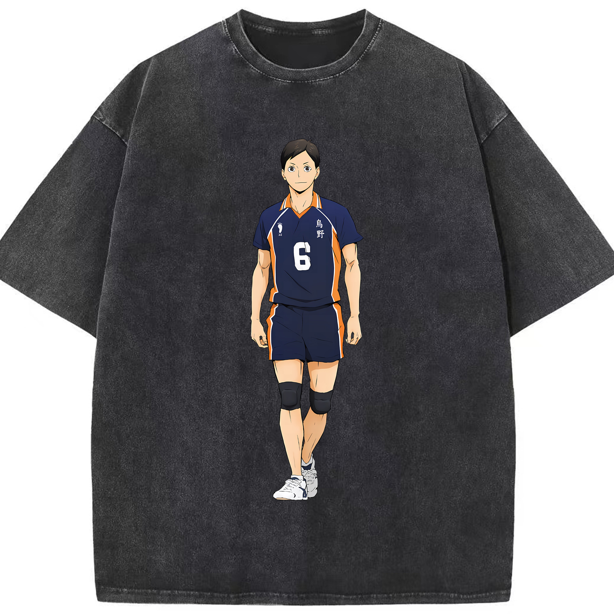 （画像用） ハイキュー!! Haikyu!! 綿100% ヴィンテージ風 半袖Tシャツ（フロントプリント）