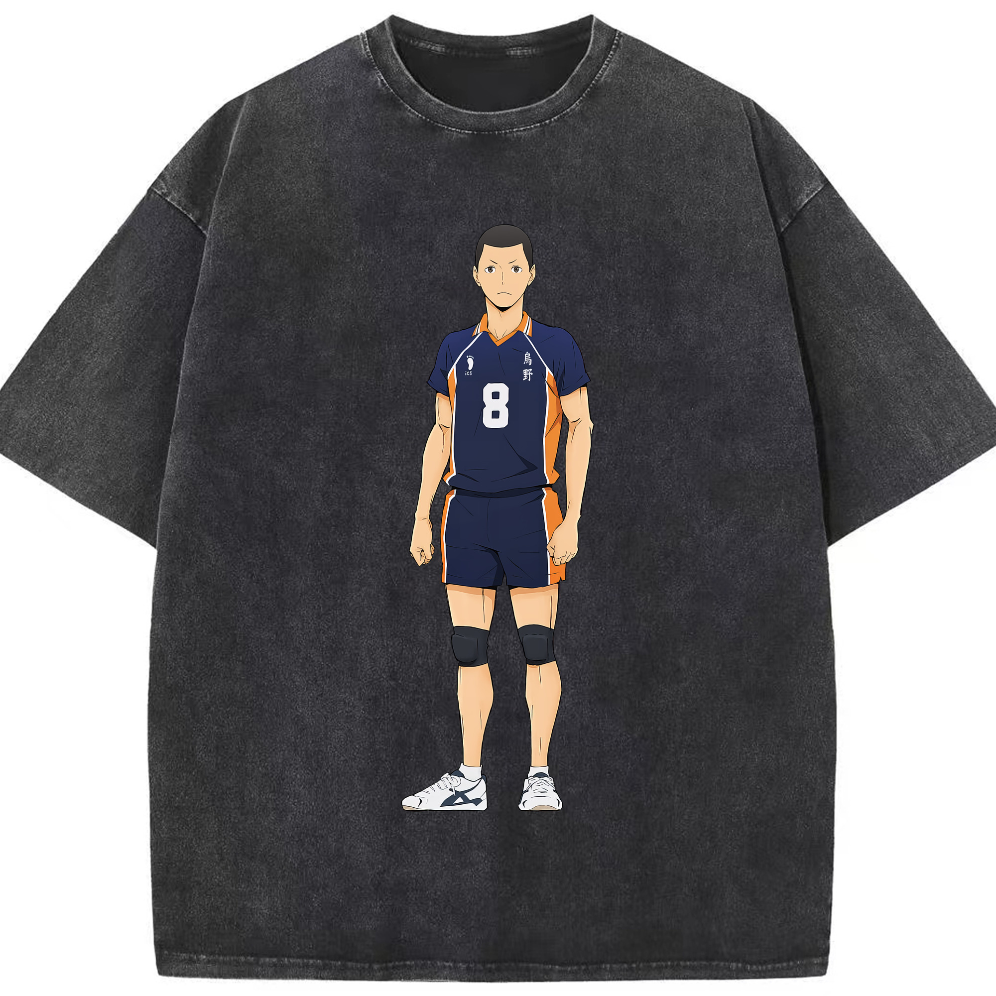 （画像用） ハイキュー!! Haikyu!! 綿100% ヴィンテージ風 半袖Tシャツ（フロントプリント）