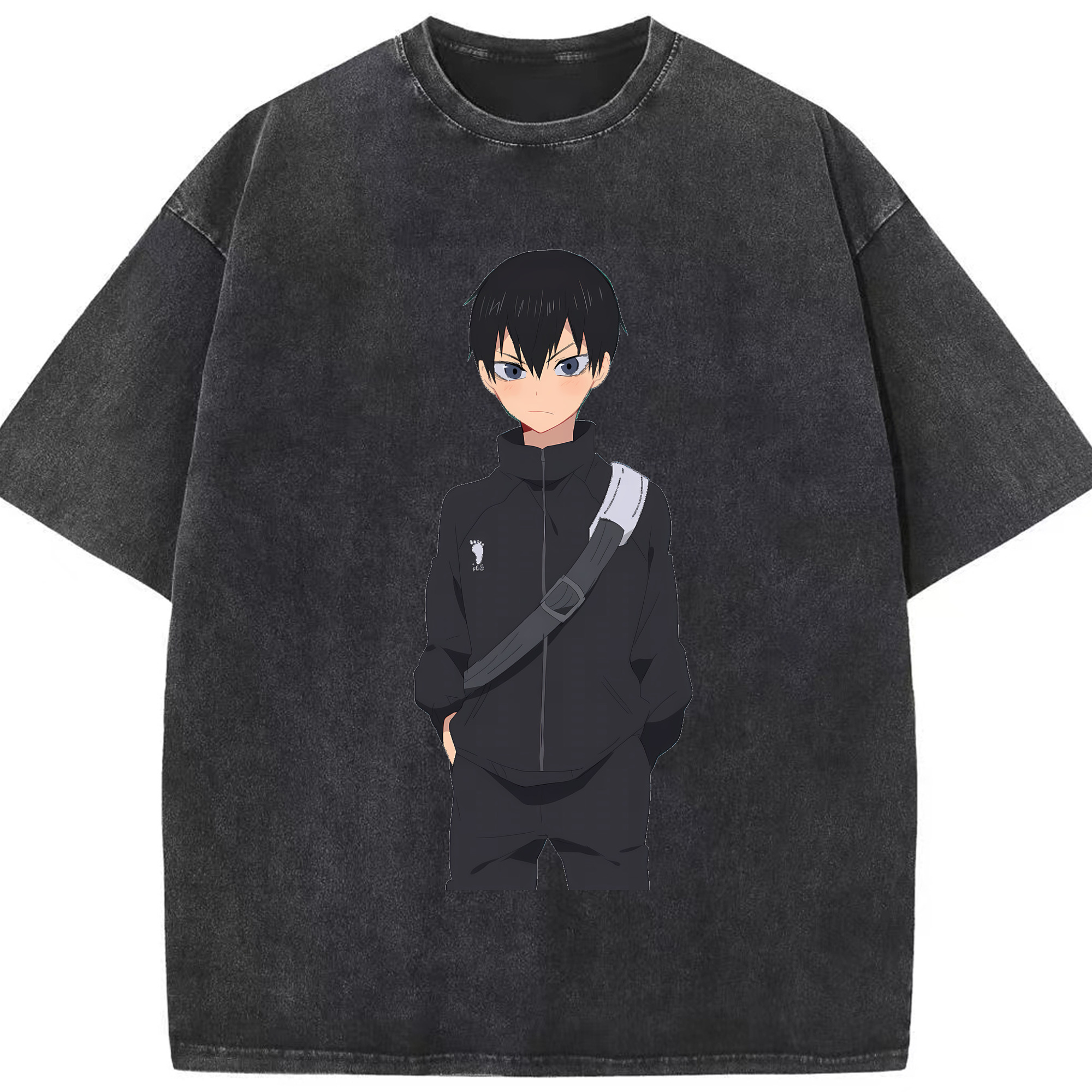 （画像用） ハイキュー!! Haikyu!! 綿100% ヴィンテージ風 半袖Tシャツ（フロントプリント）