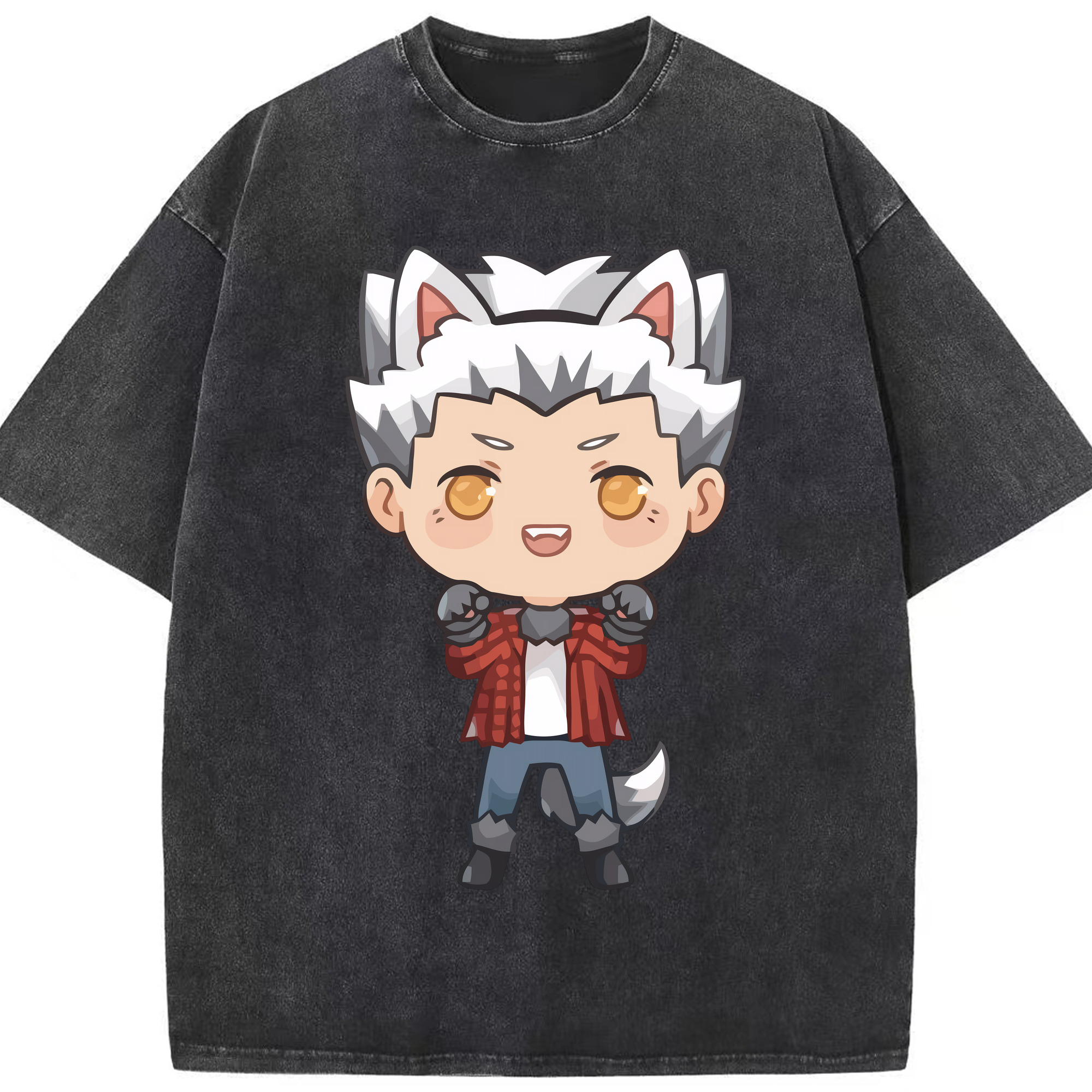 （画像用） ハイキュー!! Haikyu!! 綿100% ヴィンテージ風 半袖Tシャツ（フロントプリント）