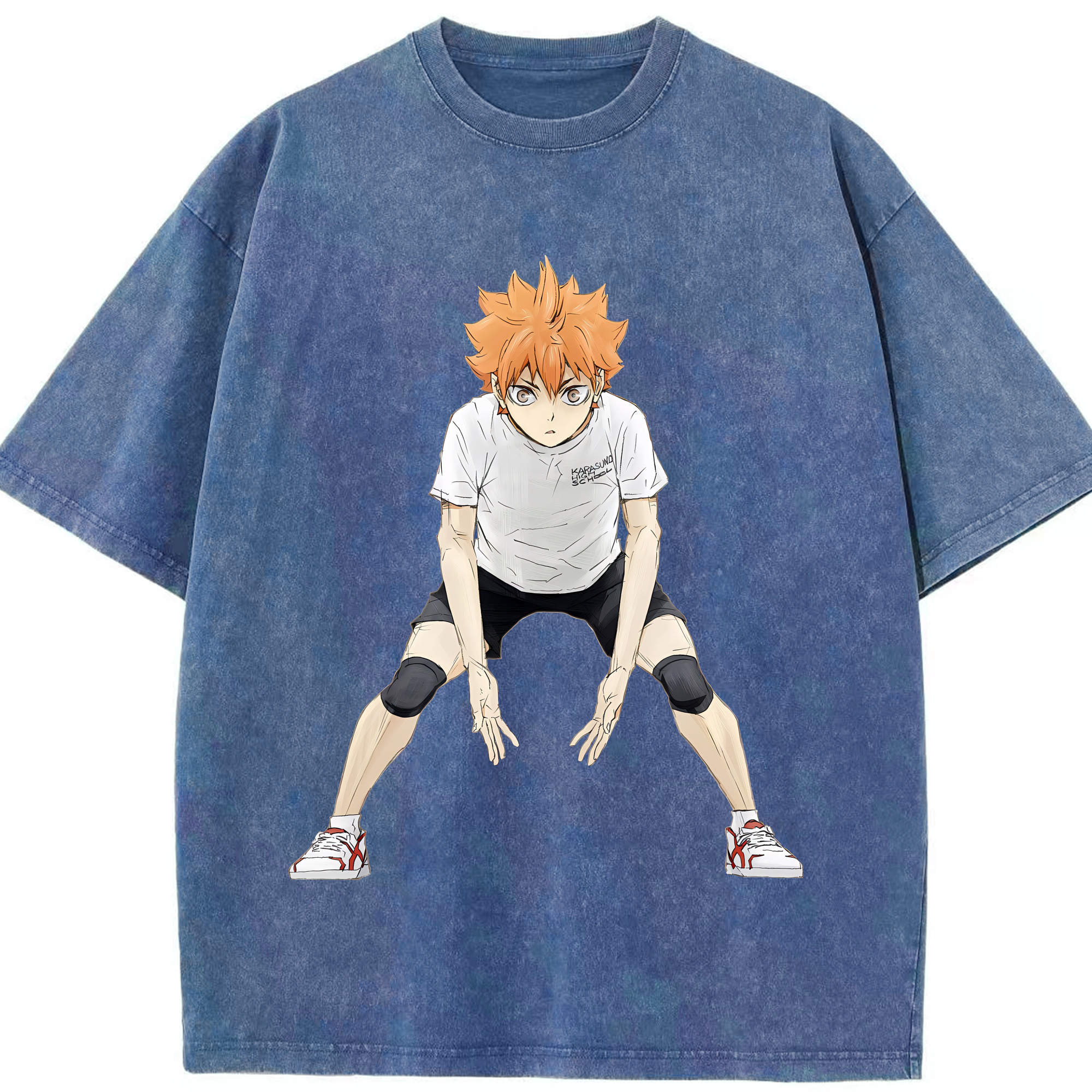 （画像用） ハイキュー!! Haikyu!! 綿100% ヴィンテージ風 半袖Tシャツ（フロントプリント）