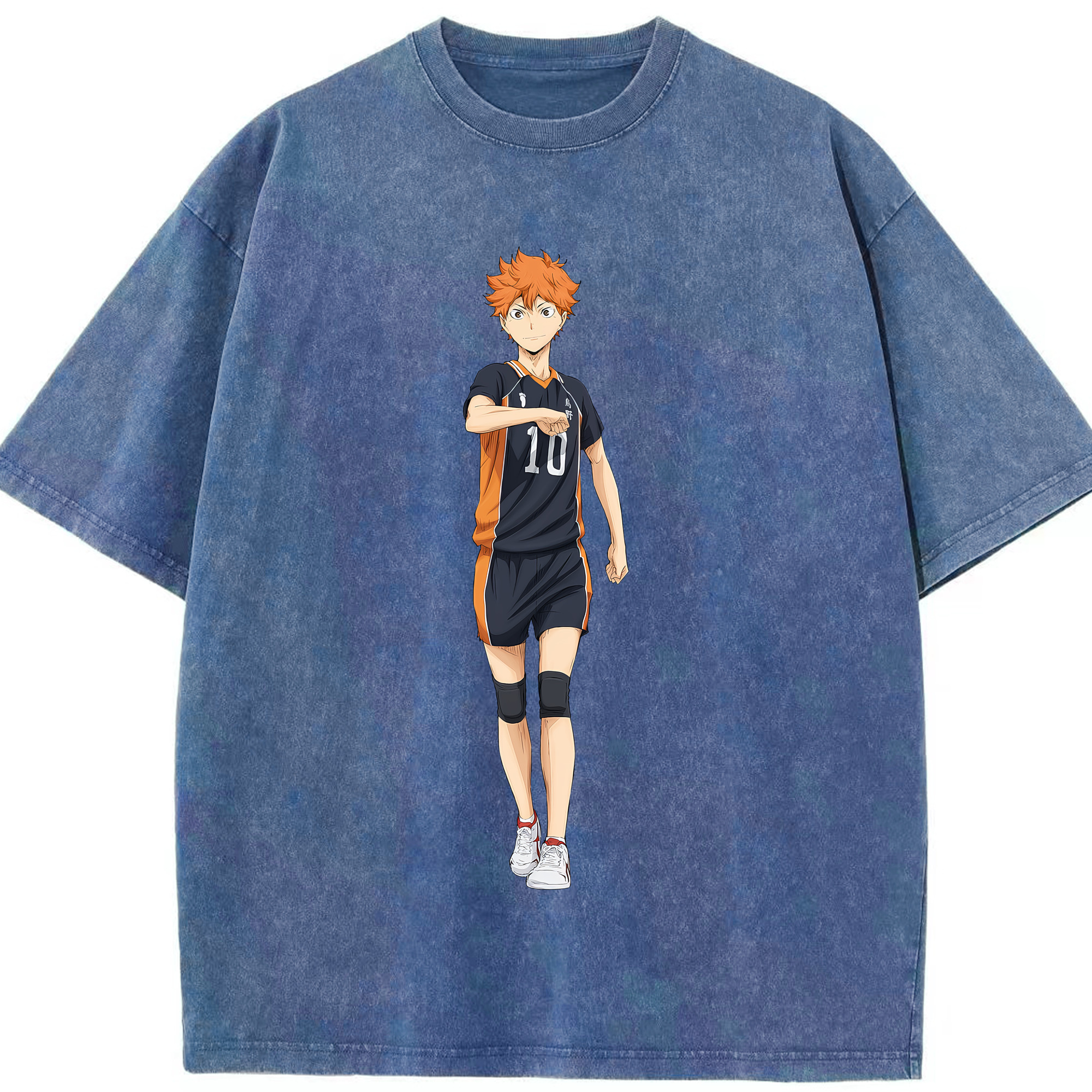 （画像用） ハイキュー!! Haikyu!! 綿100% ヴィンテージ風 半袖Tシャツ（フロントプリント）