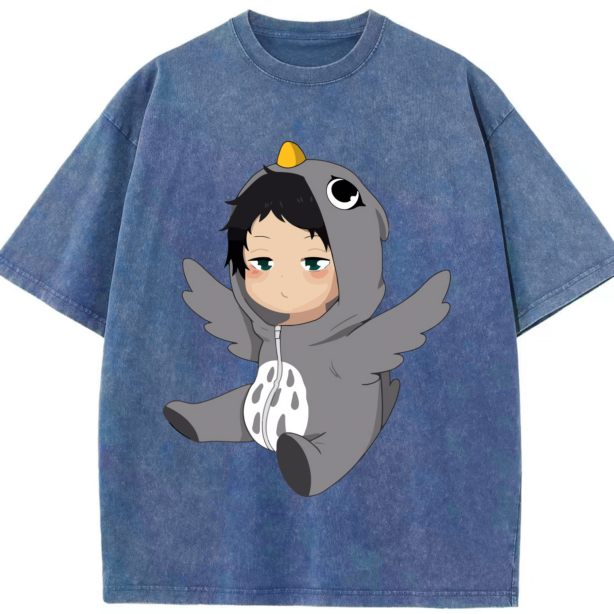 （画像用） ハイキュー!! Haikyu!! 綿100% ヴィンテージ風 半袖Tシャツ（フロントプリント）