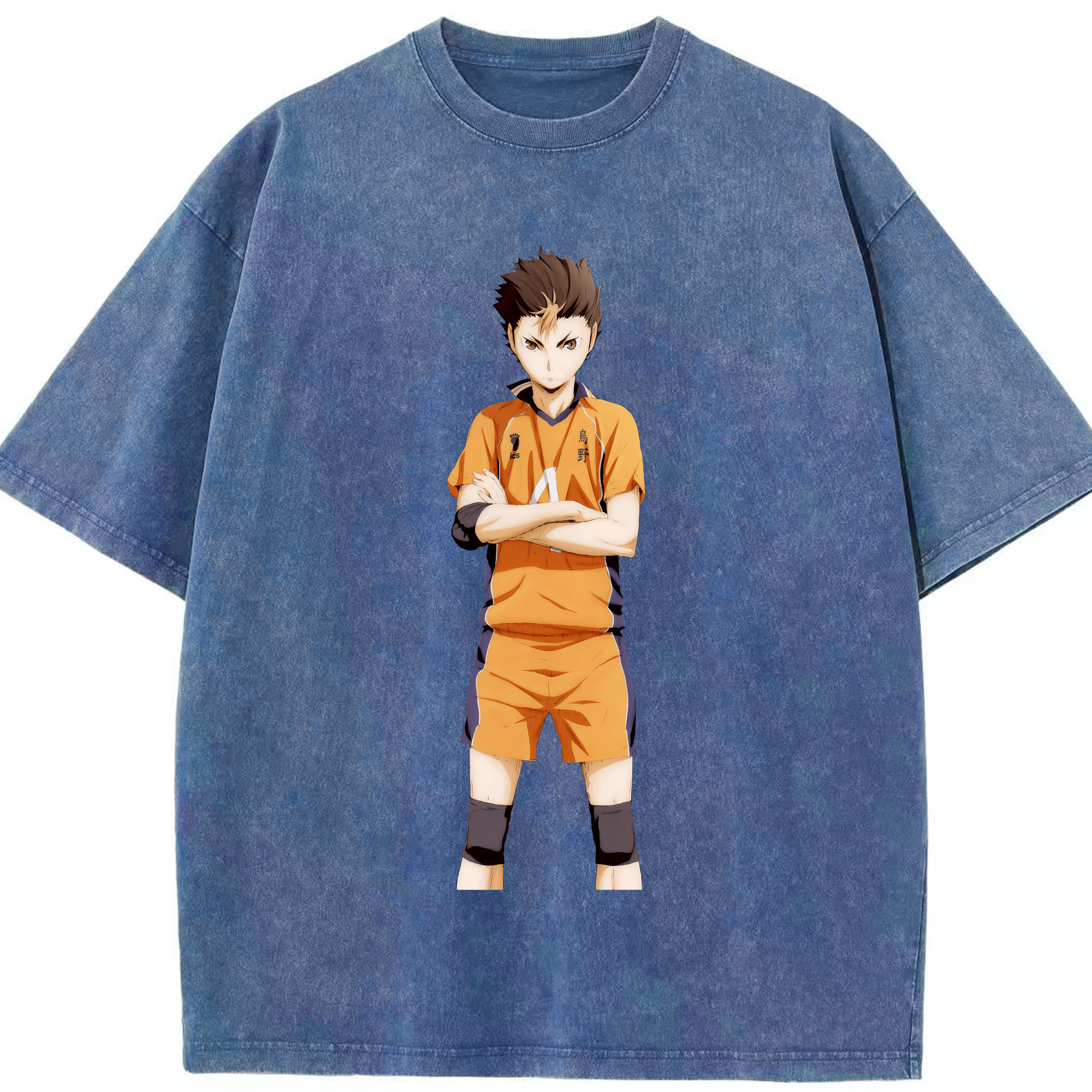 （画像用） ハイキュー!! Haikyu!! 綿100% ヴィンテージ風 半袖Tシャツ（フロントプリント）