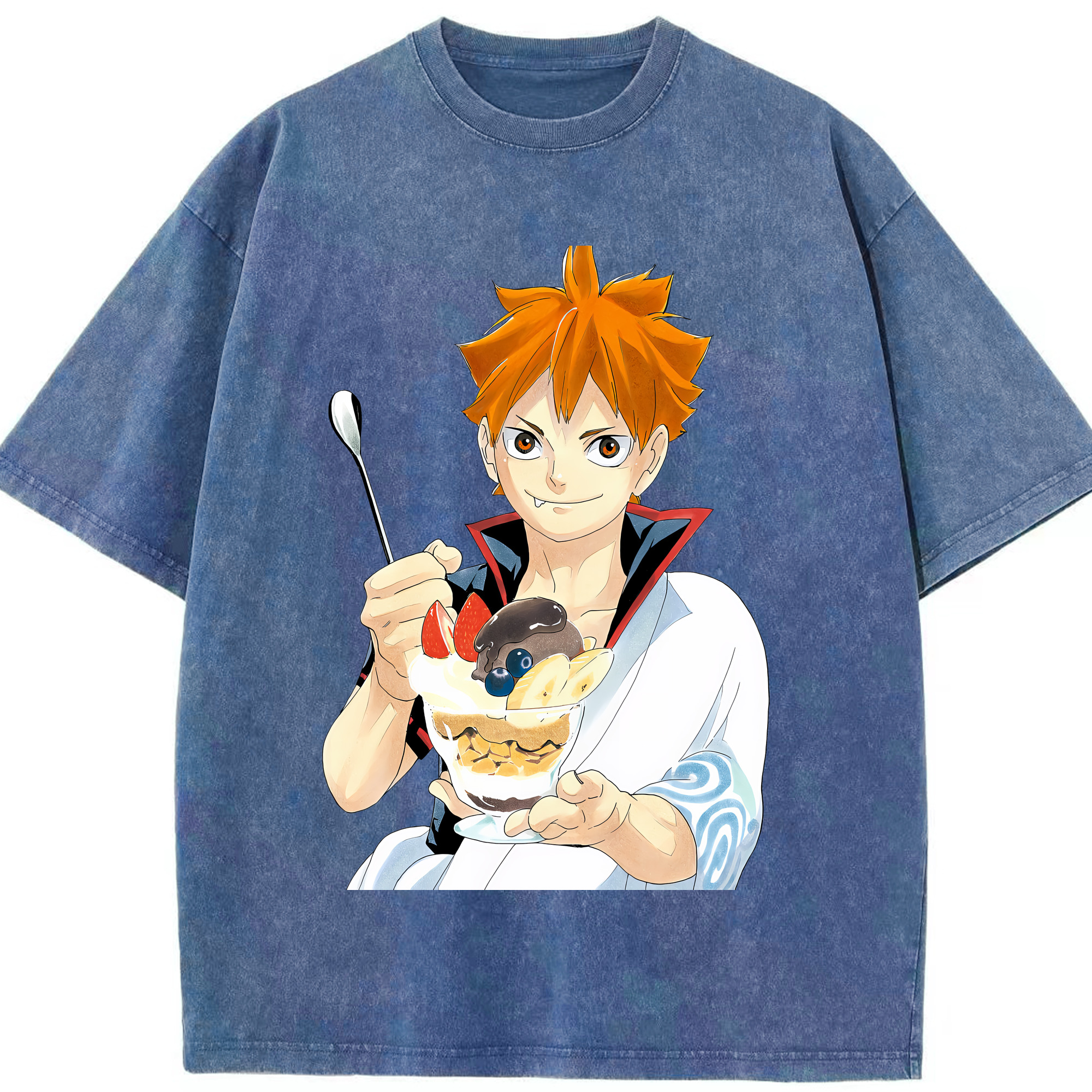 （画像用） ハイキュー!! Haikyu!! 綿100% ヴィンテージ風 半袖Tシャツ（フロントプリント）