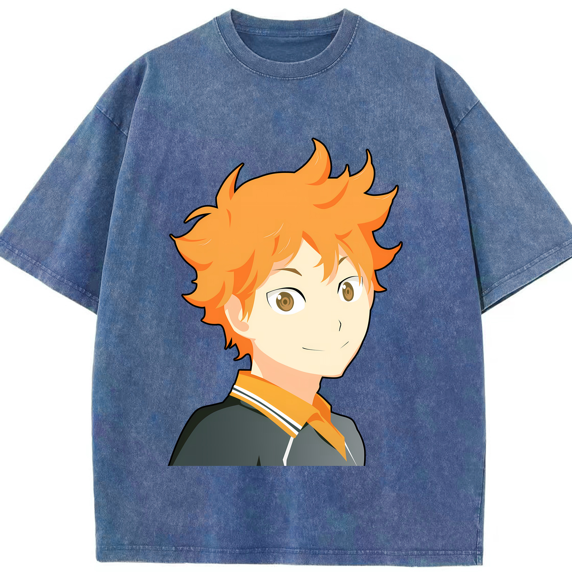 （画像用） ハイキュー!! Haikyu!! 綿100% ヴィンテージ風 半袖Tシャツ（フロントプリント）