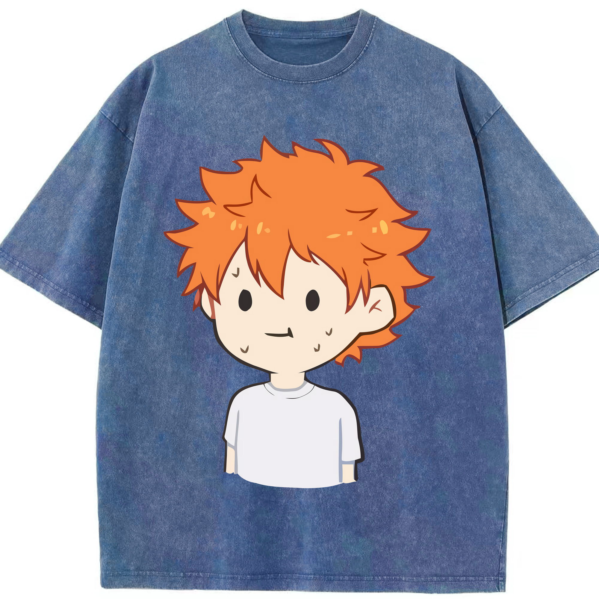 （画像用） ハイキュー!! Haikyu!! 綿100% ヴィンテージ風 半袖Tシャツ（フロントプリント）