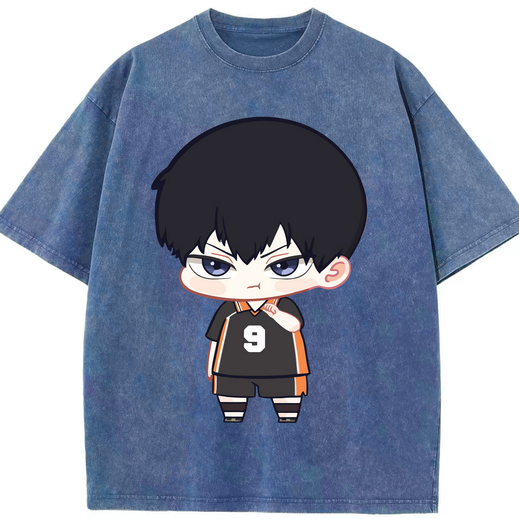 （画像用） ハイキュー!! Haikyu!! 綿100% ヴィンテージ風 半袖Tシャツ（フロントプリント）
