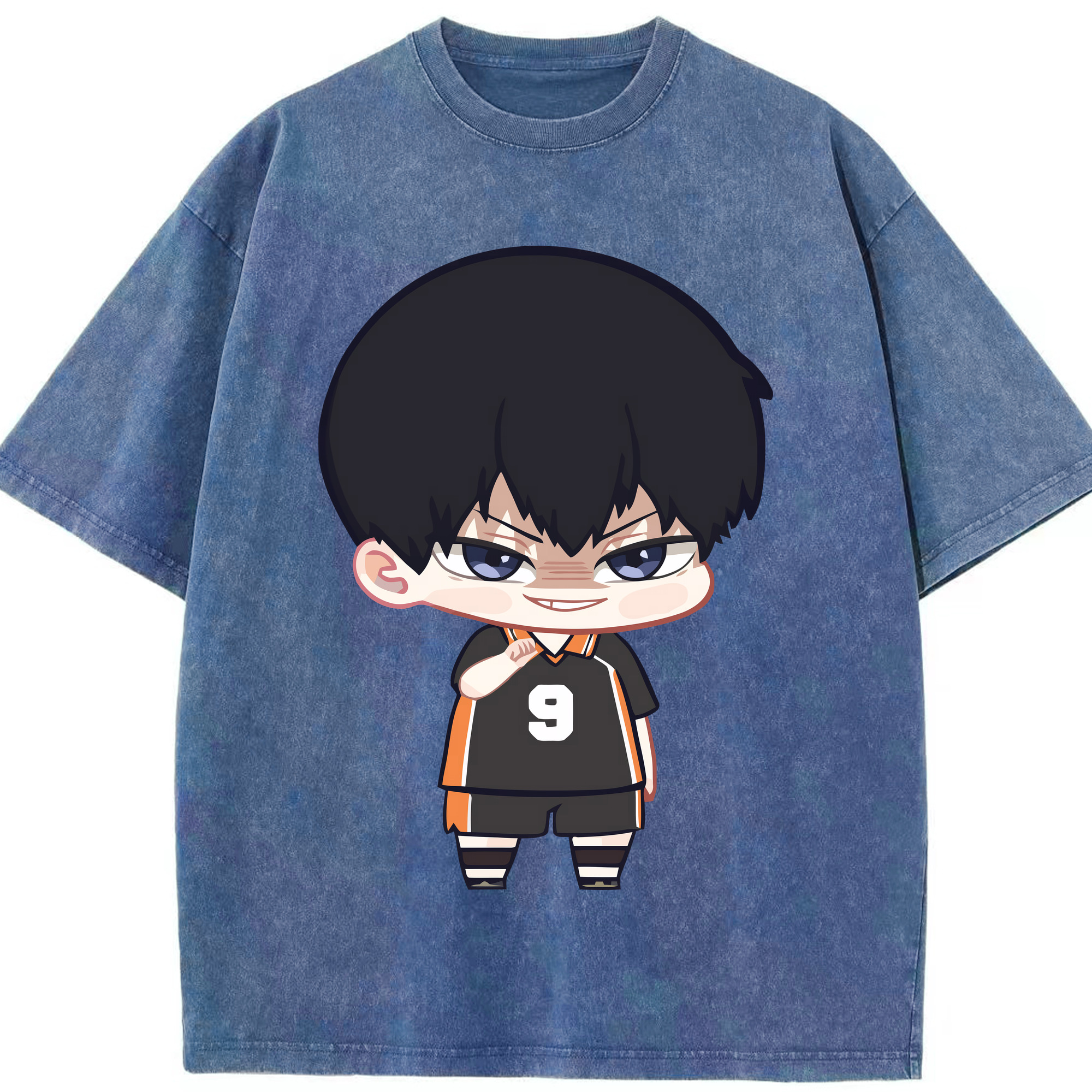 （画像用） ハイキュー!! Haikyu!! 綿100% ヴィンテージ風 半袖Tシャツ（フロントプリント）