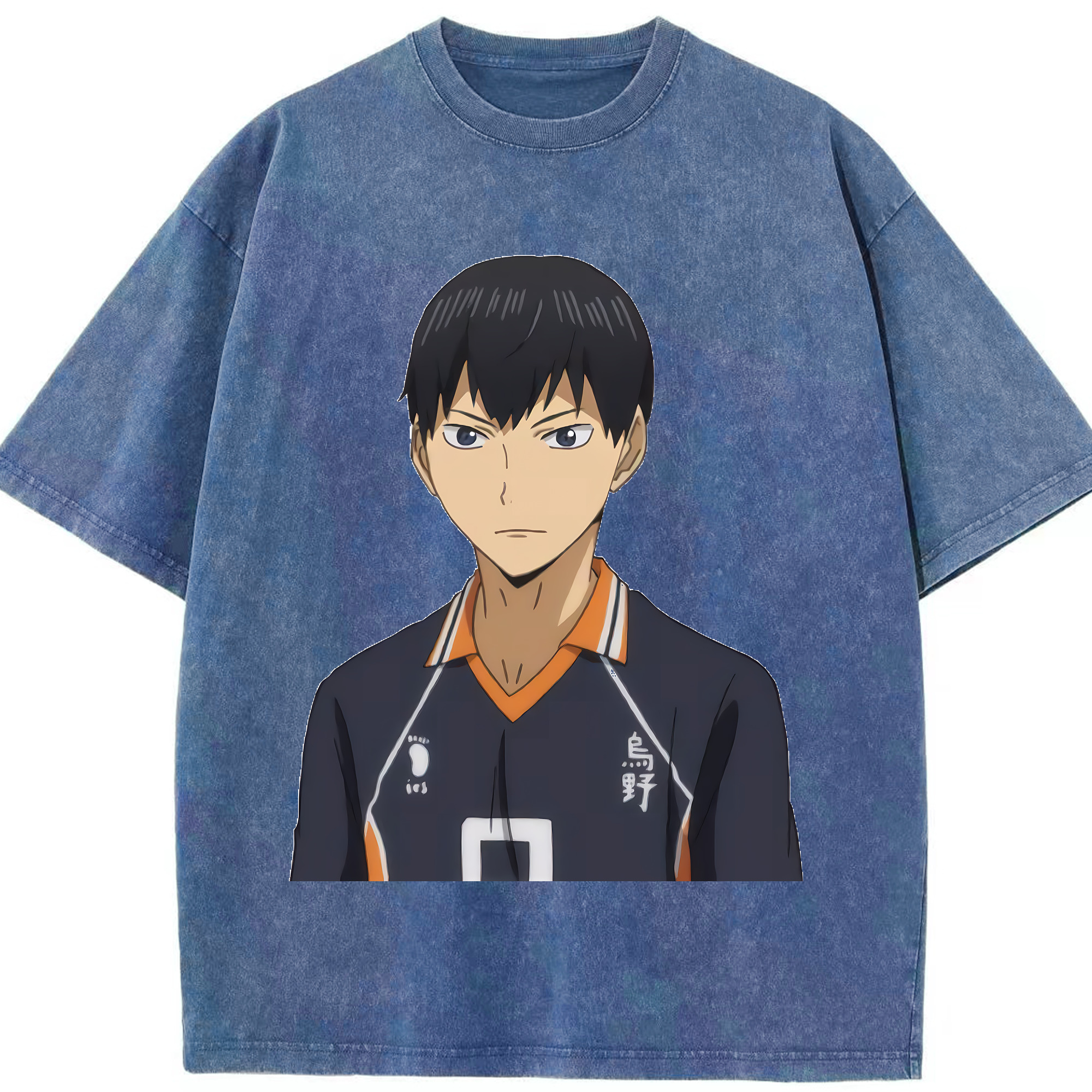 （画像用） ハイキュー!! Haikyu!! 綿100% ヴィンテージ風 半袖Tシャツ（フロントプリント）