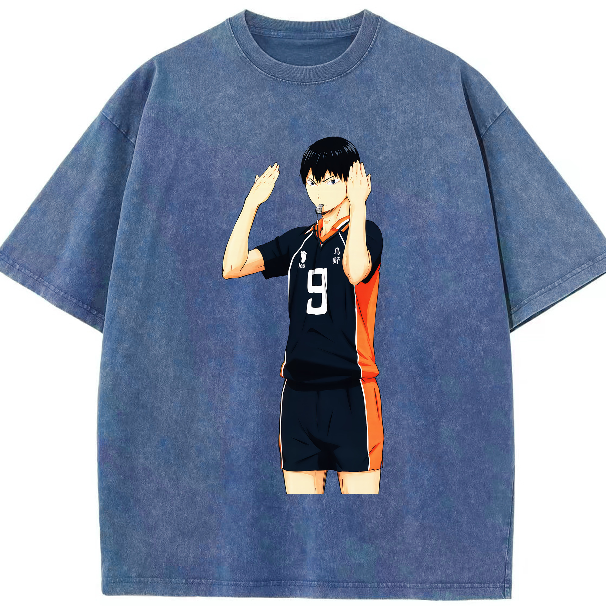 （画像用） ハイキュー!! Haikyu!! 綿100% ヴィンテージ風 半袖Tシャツ（フロントプリント）