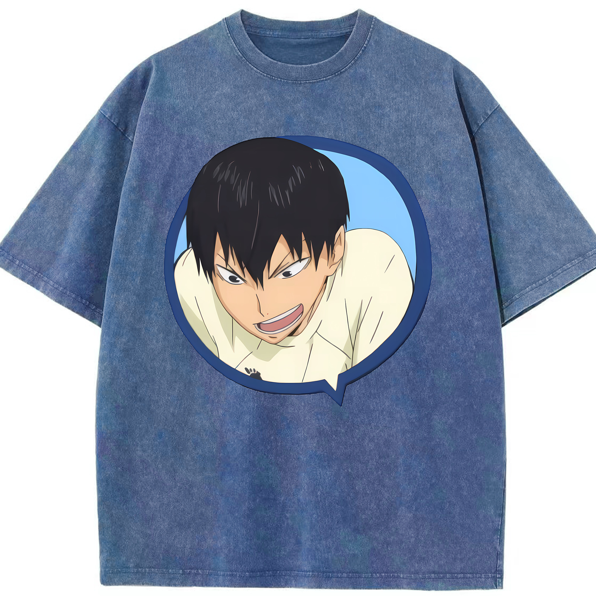 （画像用） ハイキュー!! Haikyu!! 綿100% ヴィンテージ風 半袖Tシャツ（フロントプリント）