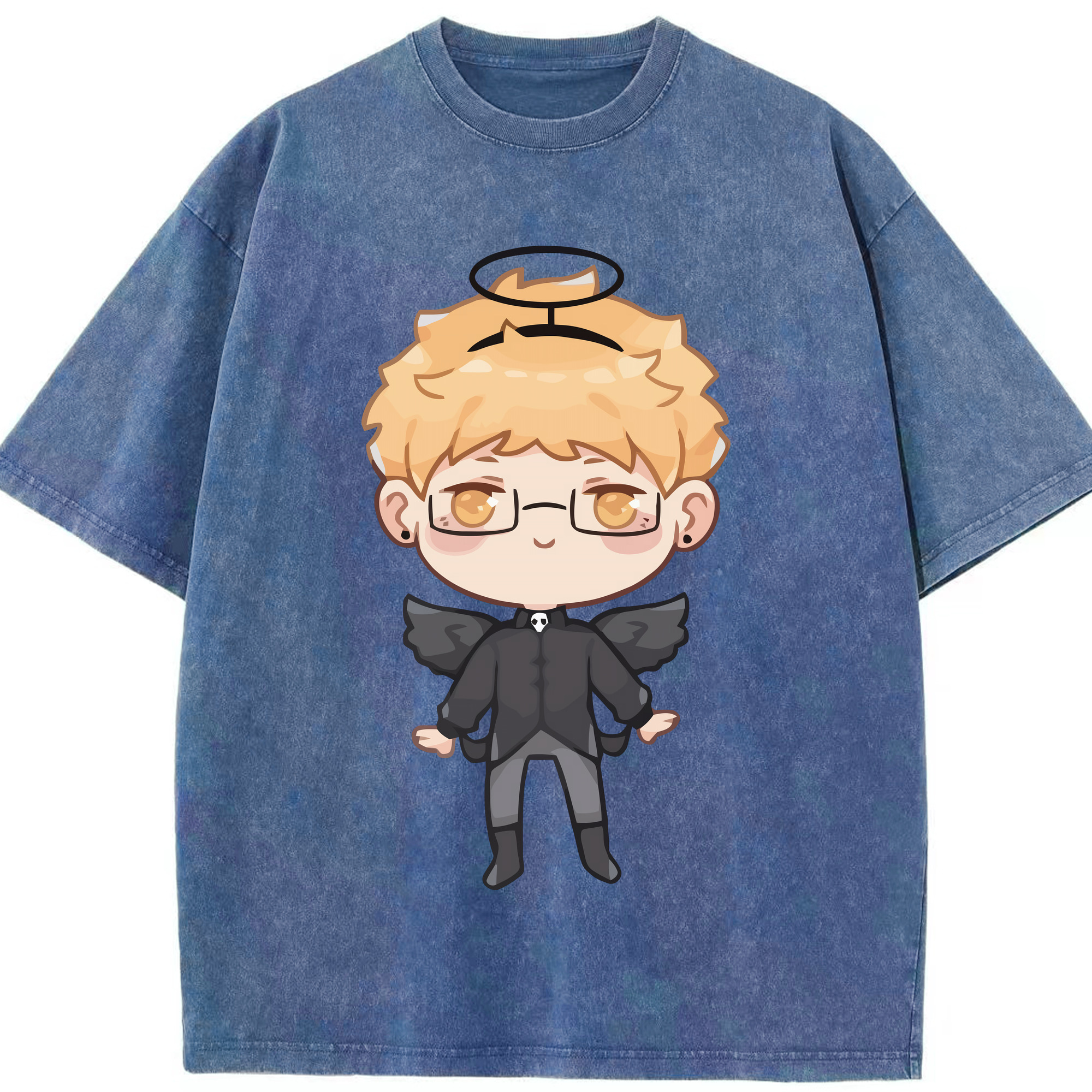（画像用） ハイキュー!! Haikyu!! 綿100% ヴィンテージ風 半袖Tシャツ（フロントプリント）