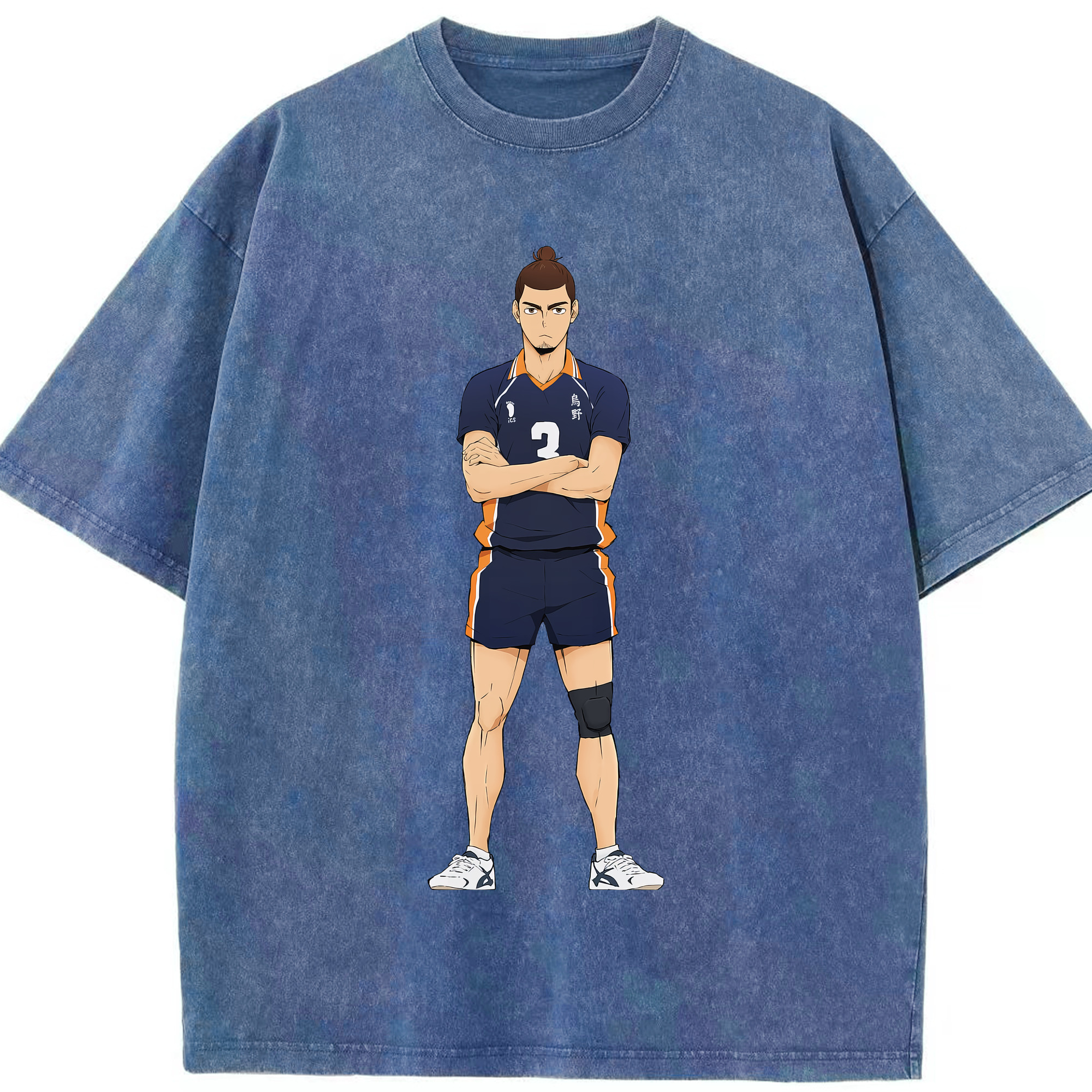 （画像用） ハイキュー!! Haikyu!! 綿100% ヴィンテージ風 半袖Tシャツ（フロントプリント）
