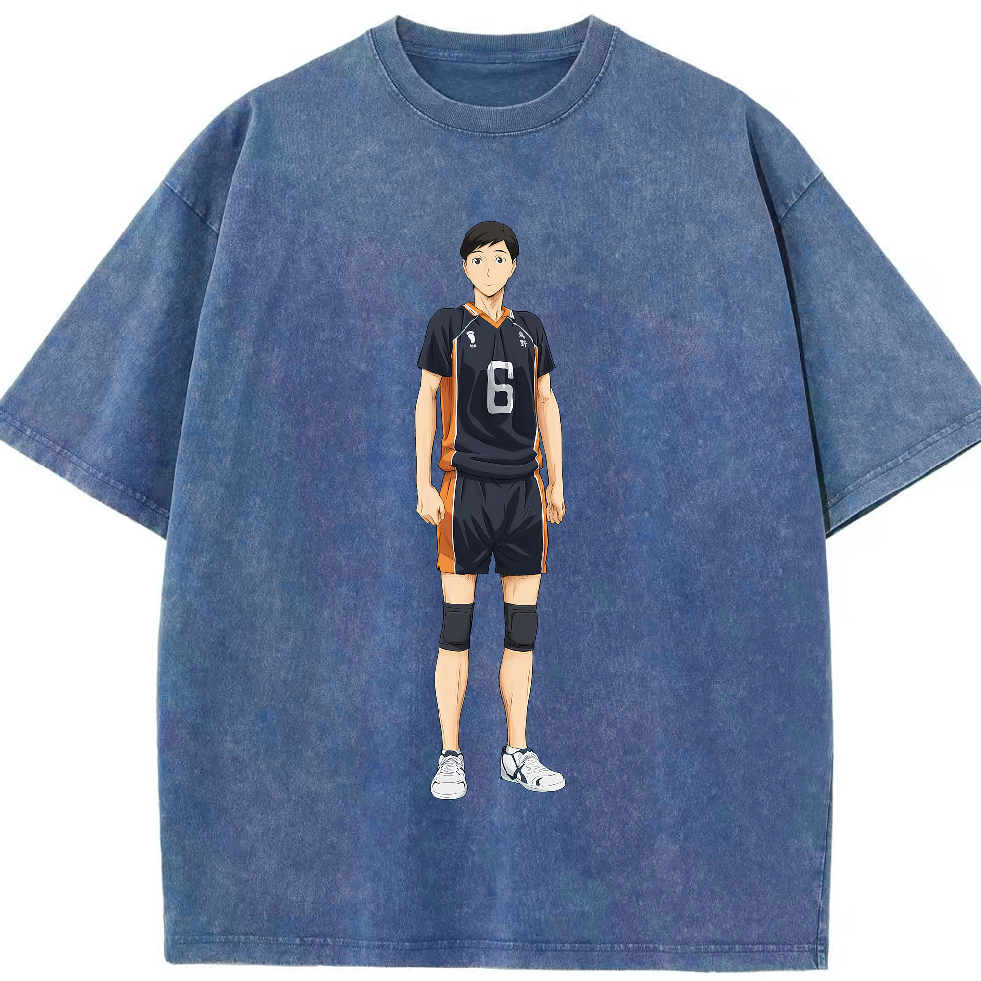 （画像用） ハイキュー!! Haikyu!! 綿100% ヴィンテージ風 半袖Tシャツ（フロントプリント）