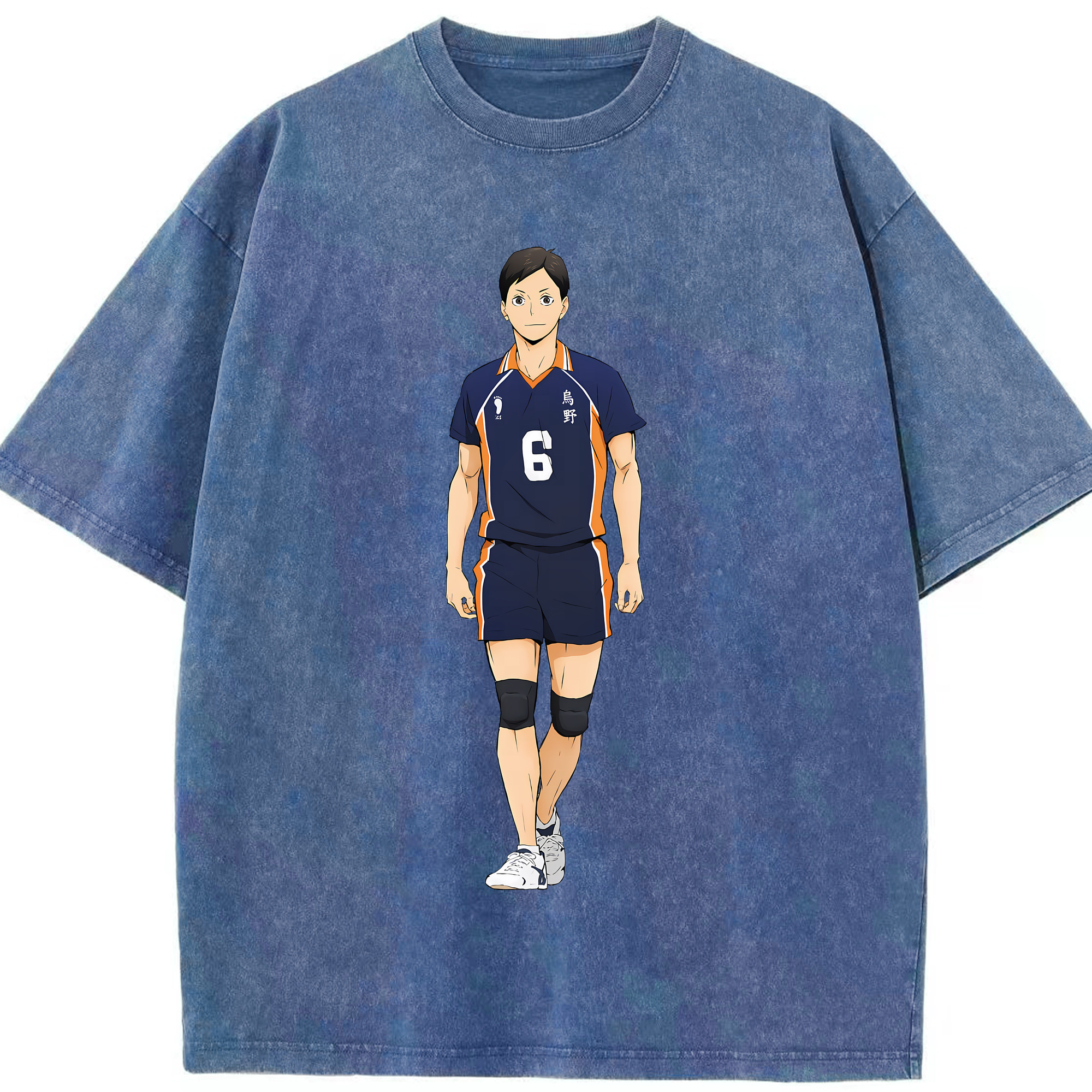 （画像用） ハイキュー!! Haikyu!! 綿100% ヴィンテージ風 半袖Tシャツ（フロントプリント）