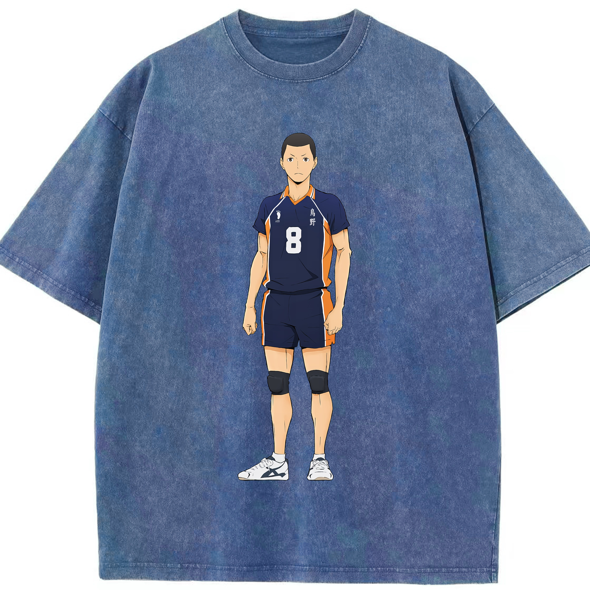 （画像用） ハイキュー!! Haikyu!! 綿100% ヴィンテージ風 半袖Tシャツ（フロントプリント）