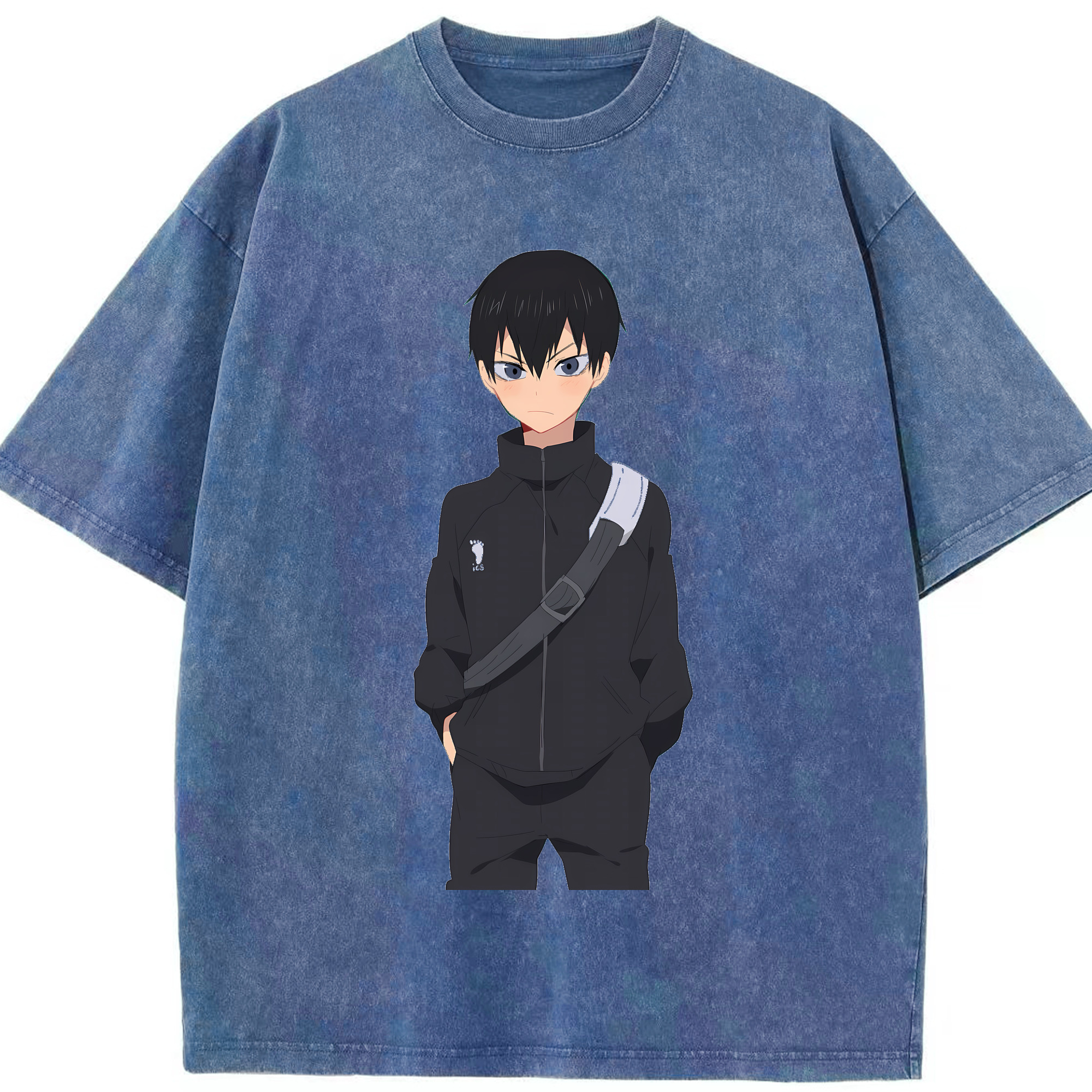 （画像用） ハイキュー!! Haikyu!! 綿100% ヴィンテージ風 半袖Tシャツ（フロントプリント）