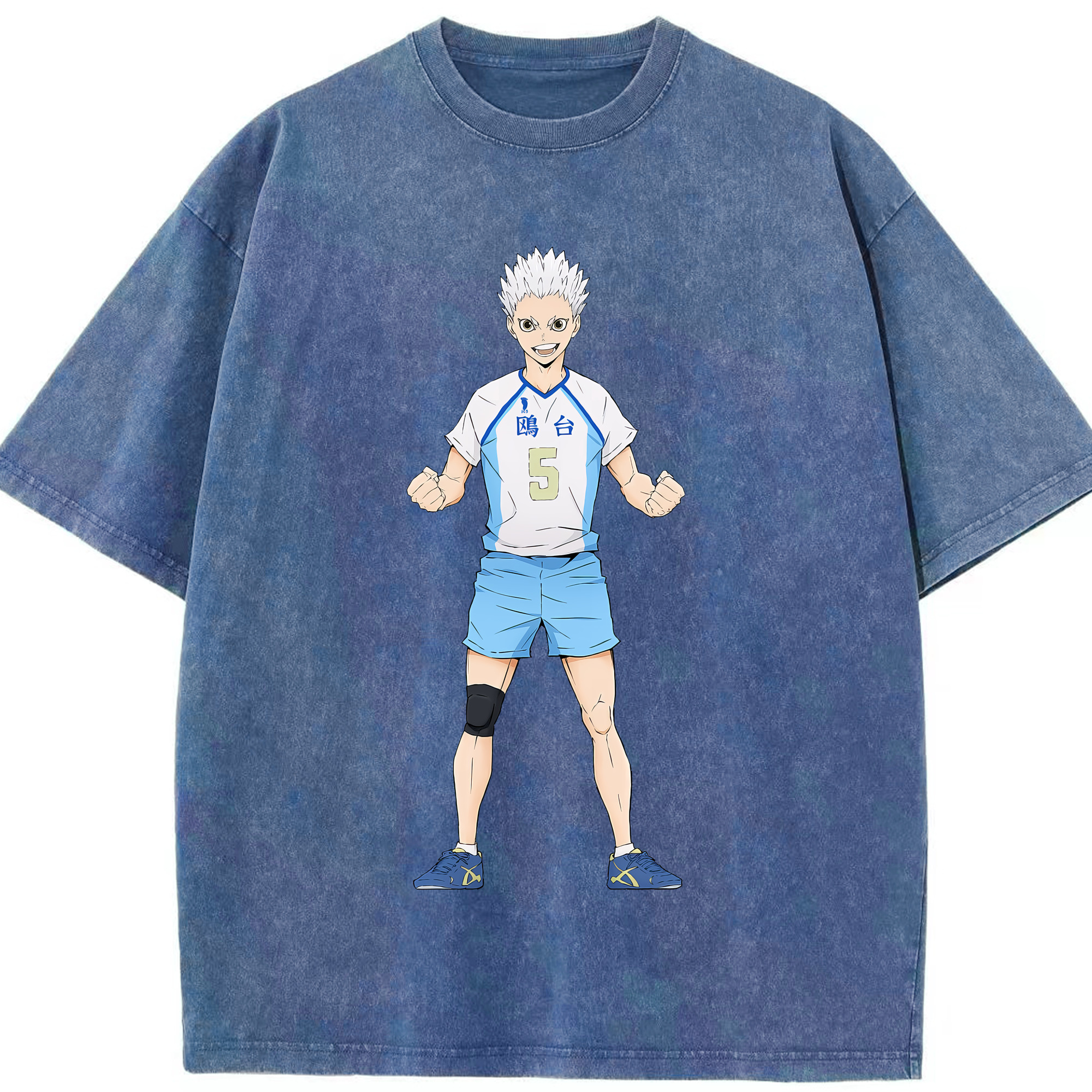 （画像用） ハイキュー!! Haikyu!! 綿100% ヴィンテージ風 半袖Tシャツ（フロントプリント）