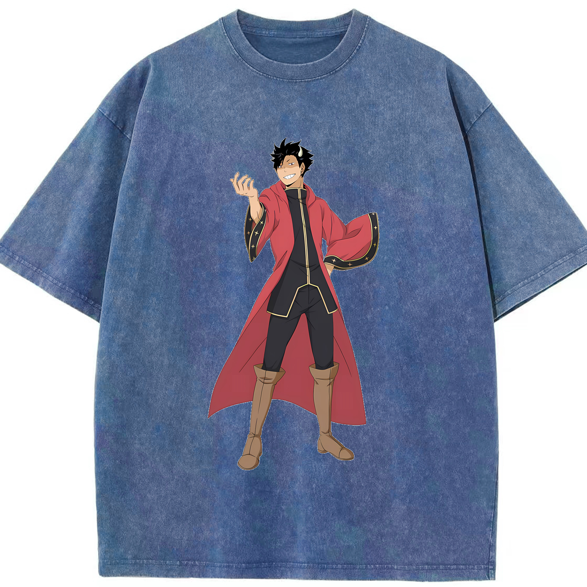 （画像用） ハイキュー!! Haikyu!! 綿100% ヴィンテージ風 半袖Tシャツ（フロントプリント）