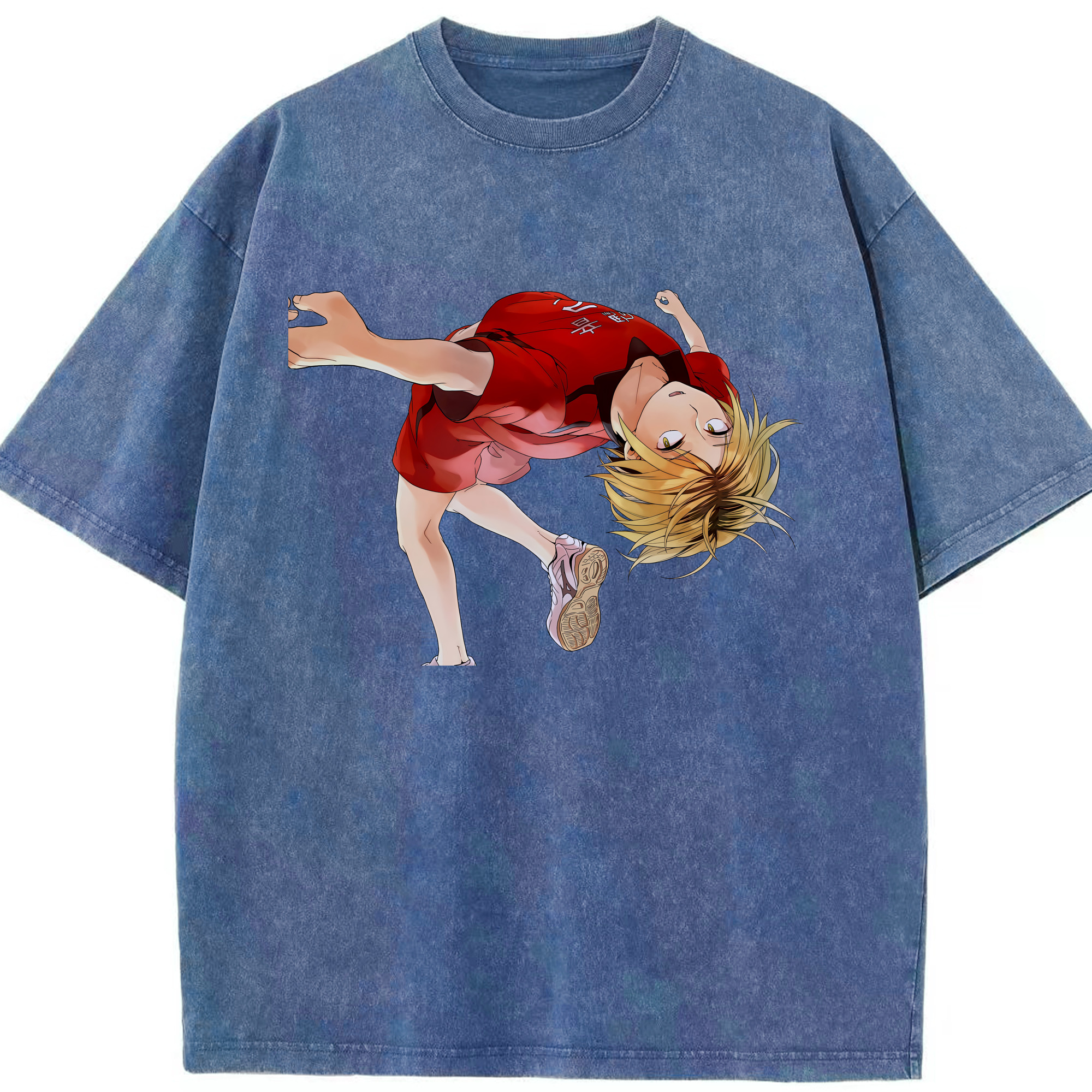 （画像用） ハイキュー!! Haikyu!! 綿100% ヴィンテージ風 半袖Tシャツ（フロントプリント）