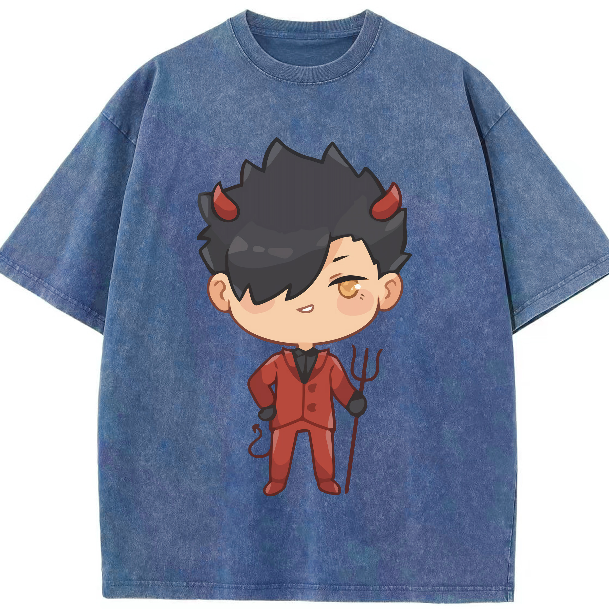 （画像用） ハイキュー!! Haikyu!! 綿100% ヴィンテージ風 半袖Tシャツ（フロントプリント）