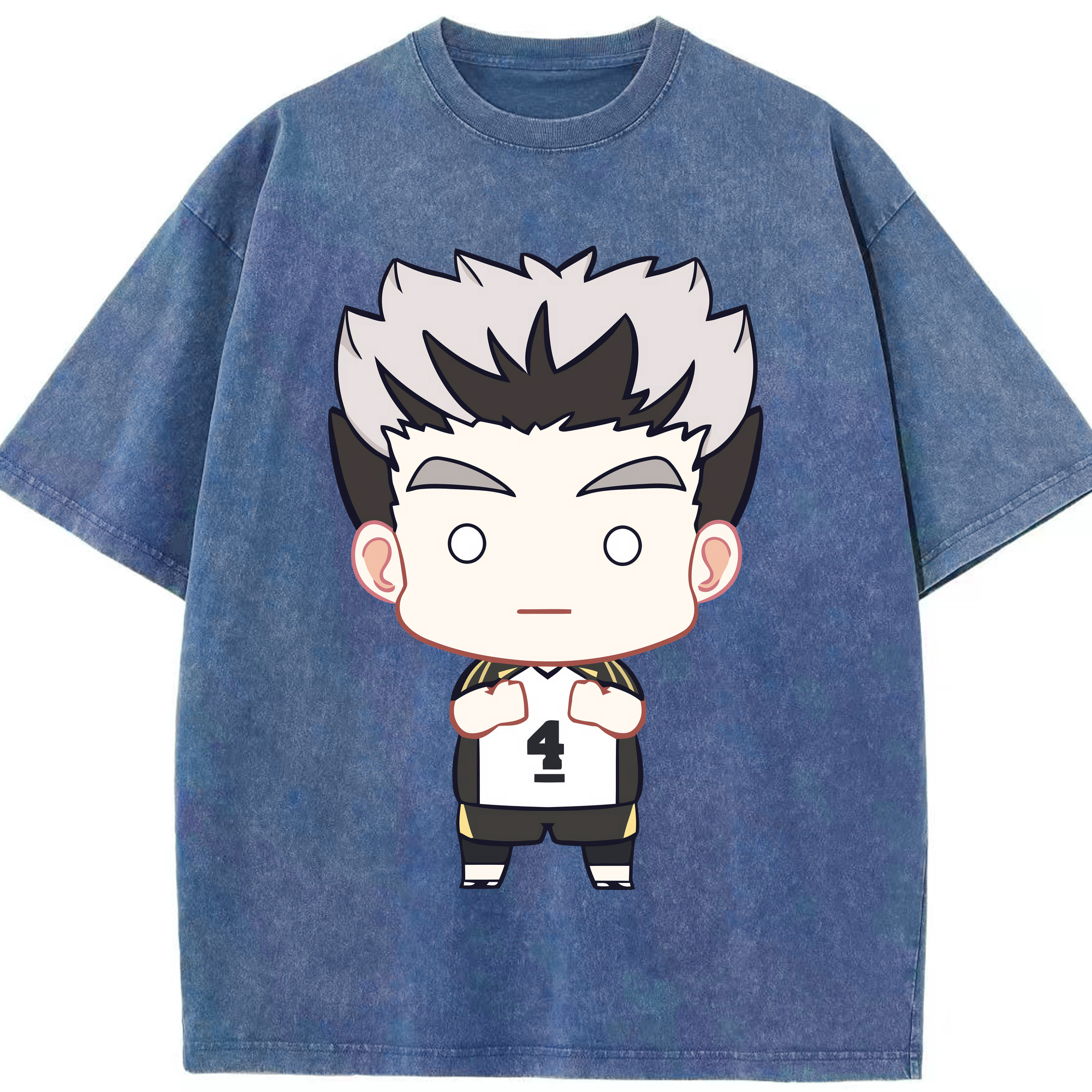 （画像用） ハイキュー!! Haikyu!! 綿100% ヴィンテージ風 半袖Tシャツ（フロントプリント）