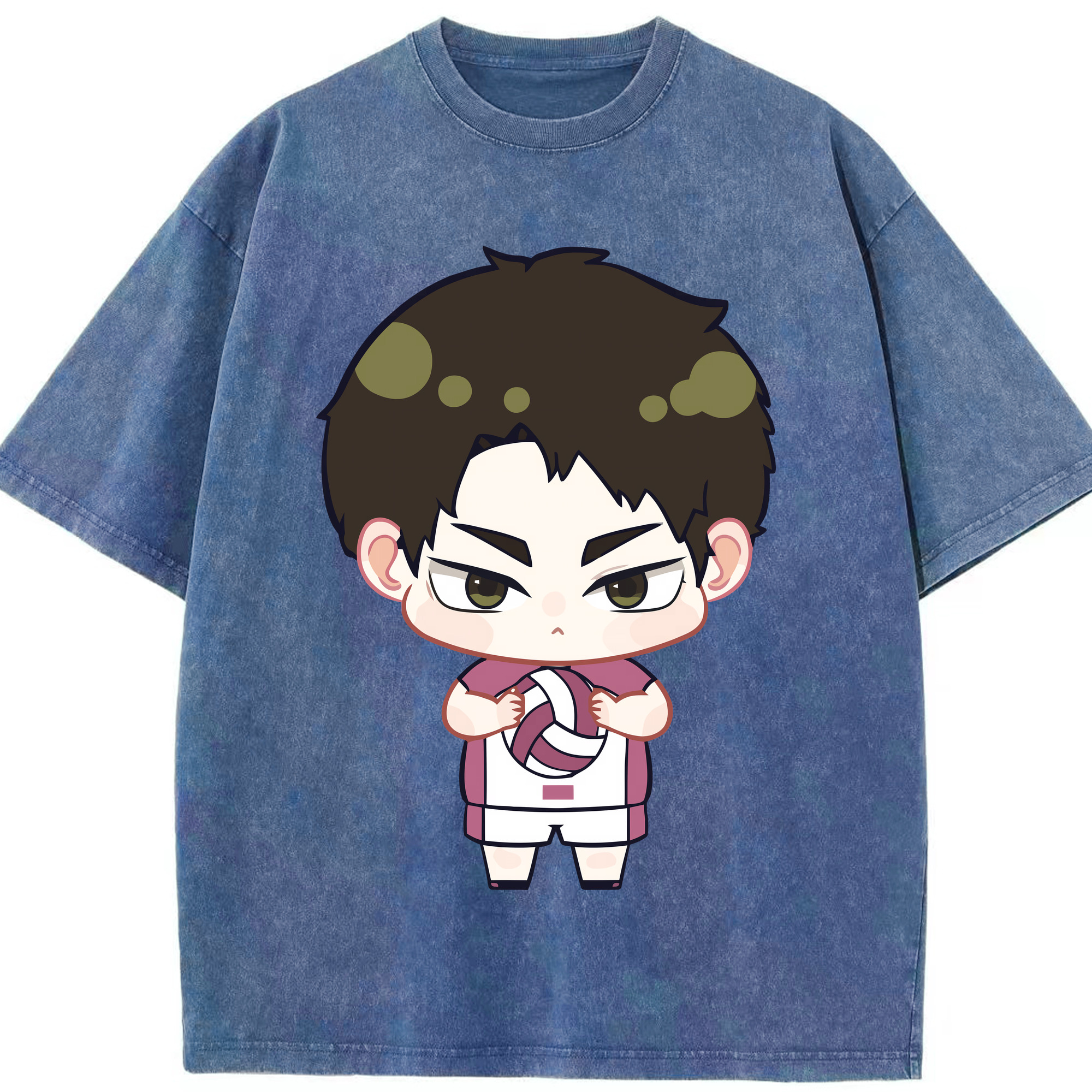 （画像用） ハイキュー!! Haikyu!! 綿100% ヴィンテージ風 半袖Tシャツ（フロントプリント）