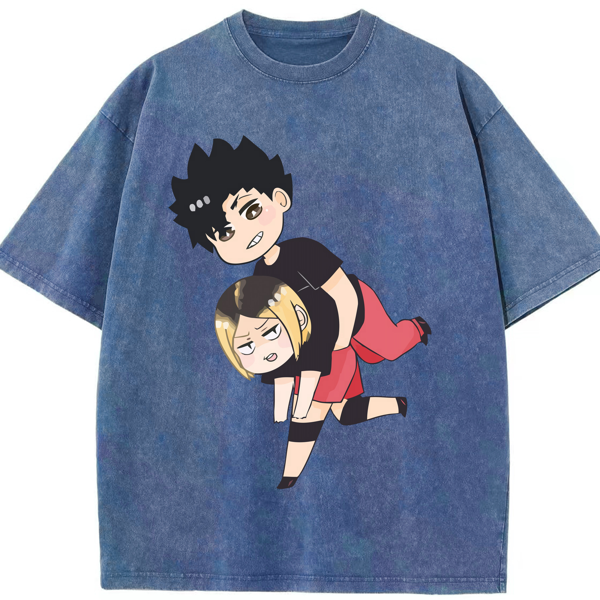 （画像用） ハイキュー!! Haikyu!! 綿100% ヴィンテージ風 半袖Tシャツ（フロントプリント）
