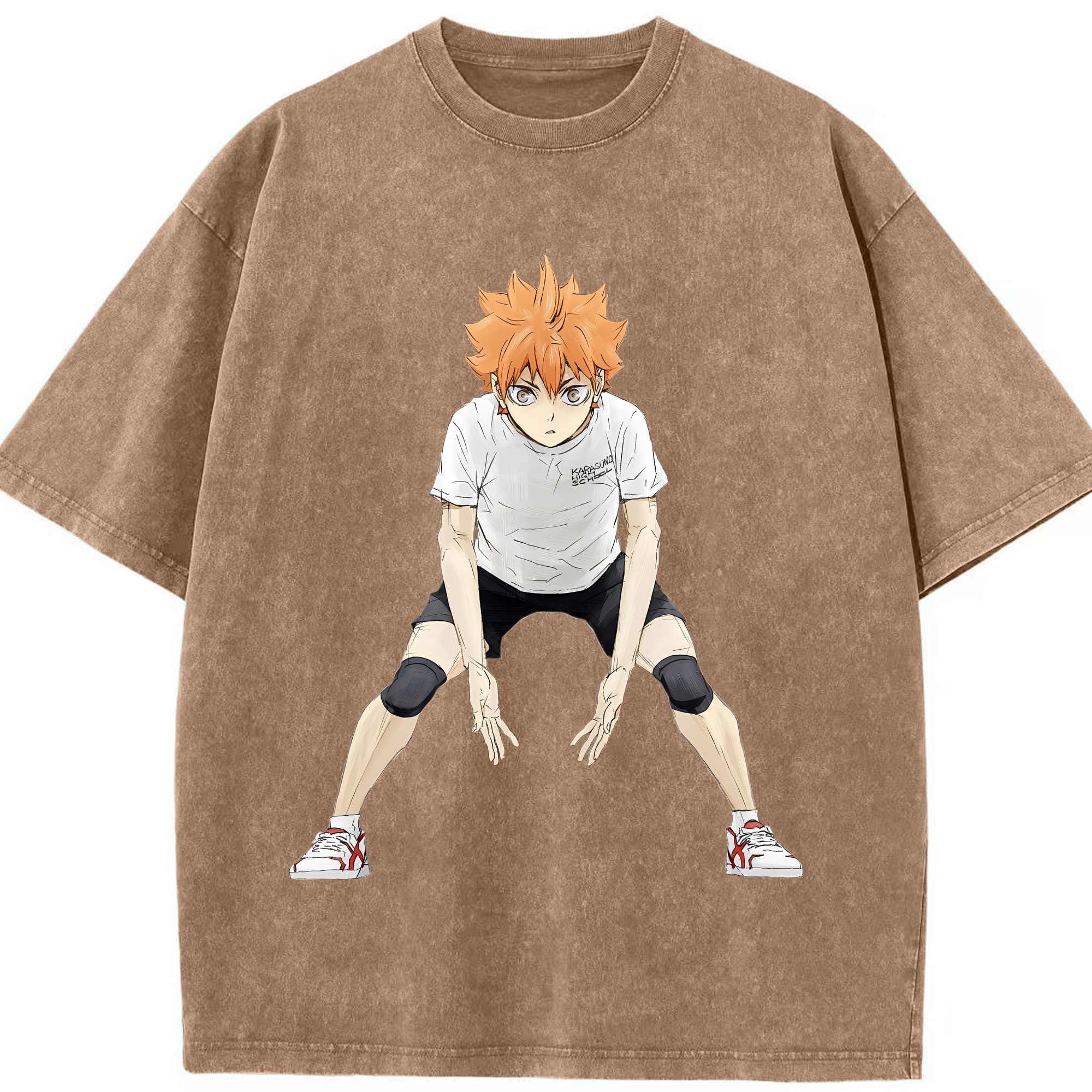 （画像用） ハイキュー!! Haikyu!! 綿100% ヴィンテージ風 半袖Tシャツ（フロントプリント）