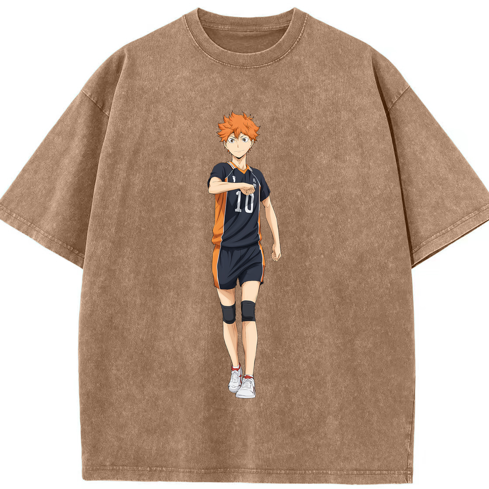 （画像用） ハイキュー!! Haikyu!! 綿100% ヴィンテージ風 半袖Tシャツ（フロントプリント）
