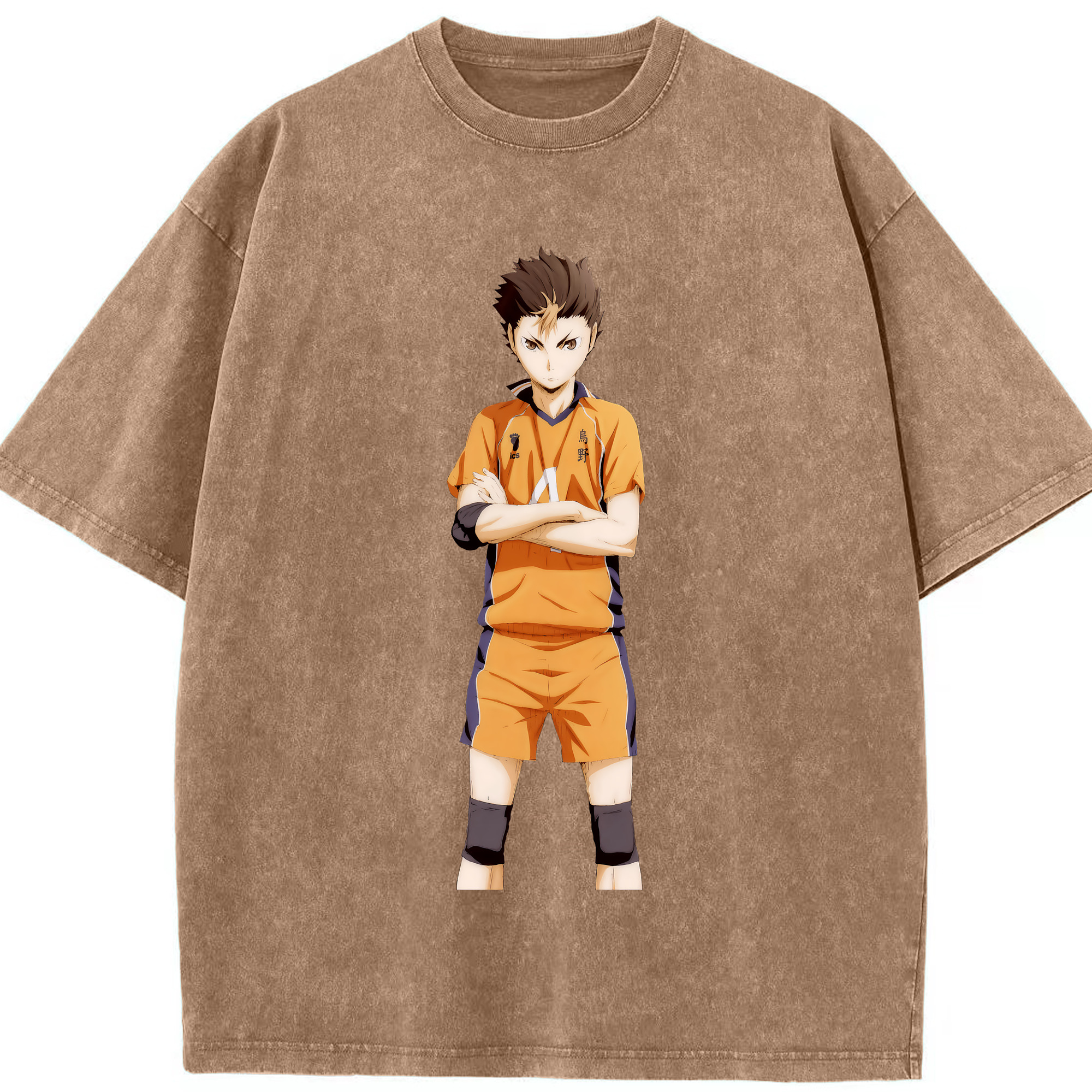（画像用） ハイキュー!! Haikyu!! 綿100% ヴィンテージ風 半袖Tシャツ（フロントプリント）