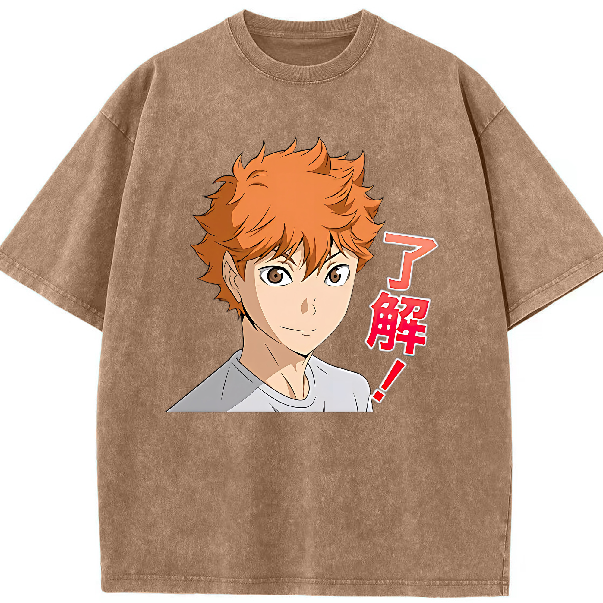 （画像用） ハイキュー!! Haikyu!! 綿100% ヴィンテージ風 半袖Tシャツ（フロントプリント）