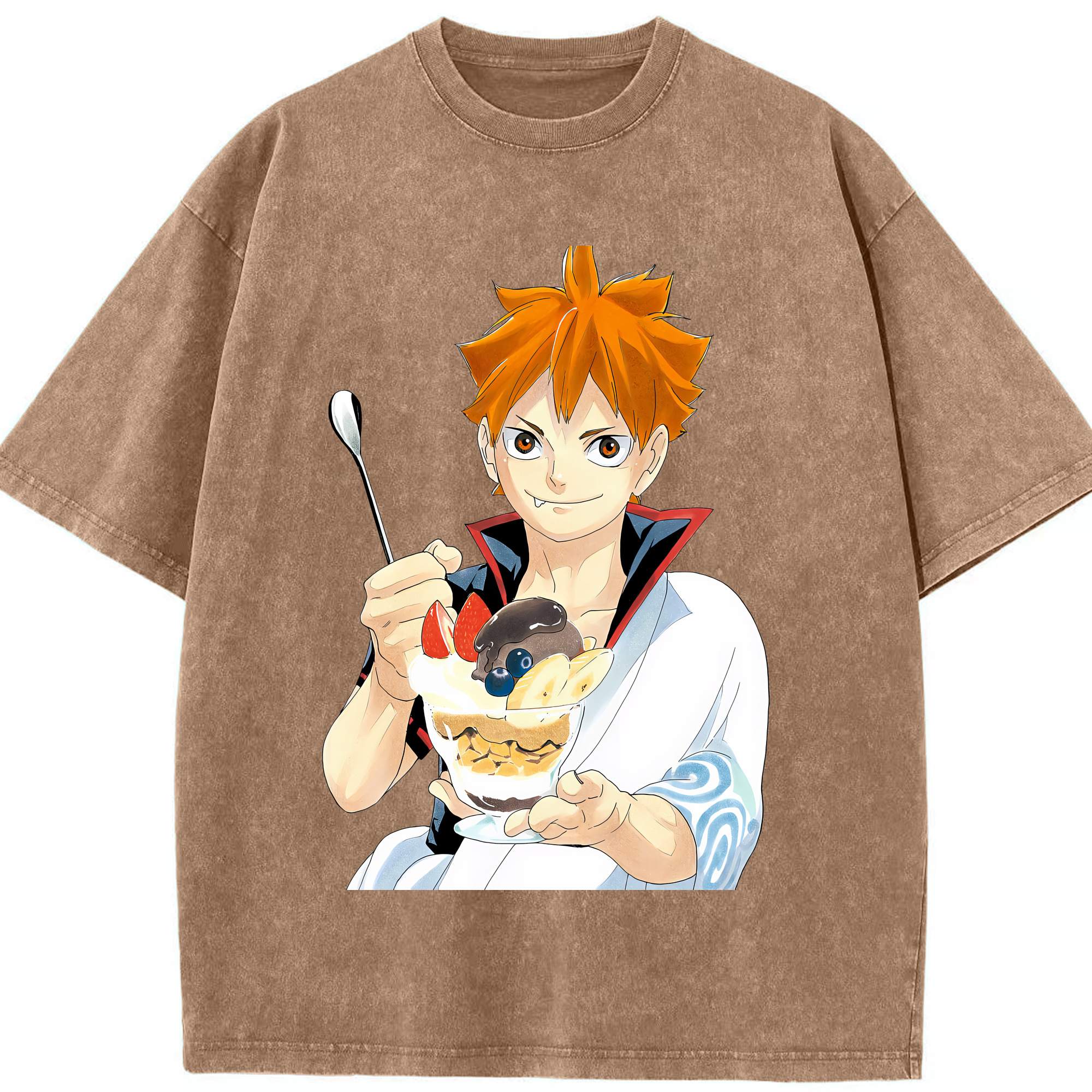 （画像用） ハイキュー!! Haikyu!! 綿100% ヴィンテージ風 半袖Tシャツ（フロントプリント）