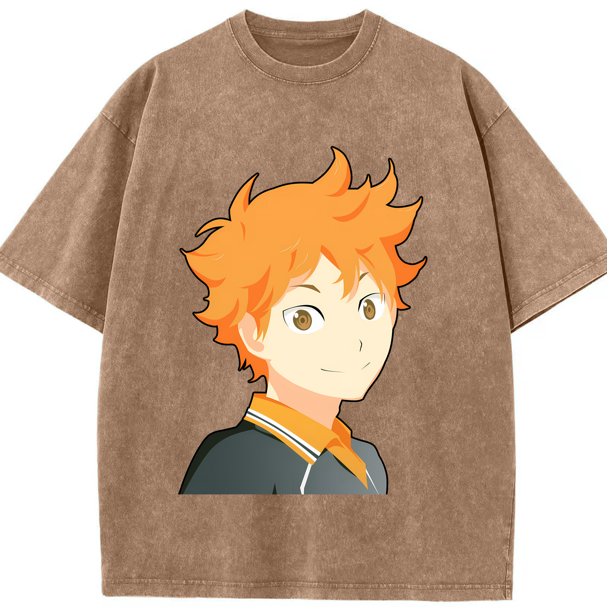 （画像用） ハイキュー!! Haikyu!! 綿100% ヴィンテージ風 半袖Tシャツ（フロントプリント）