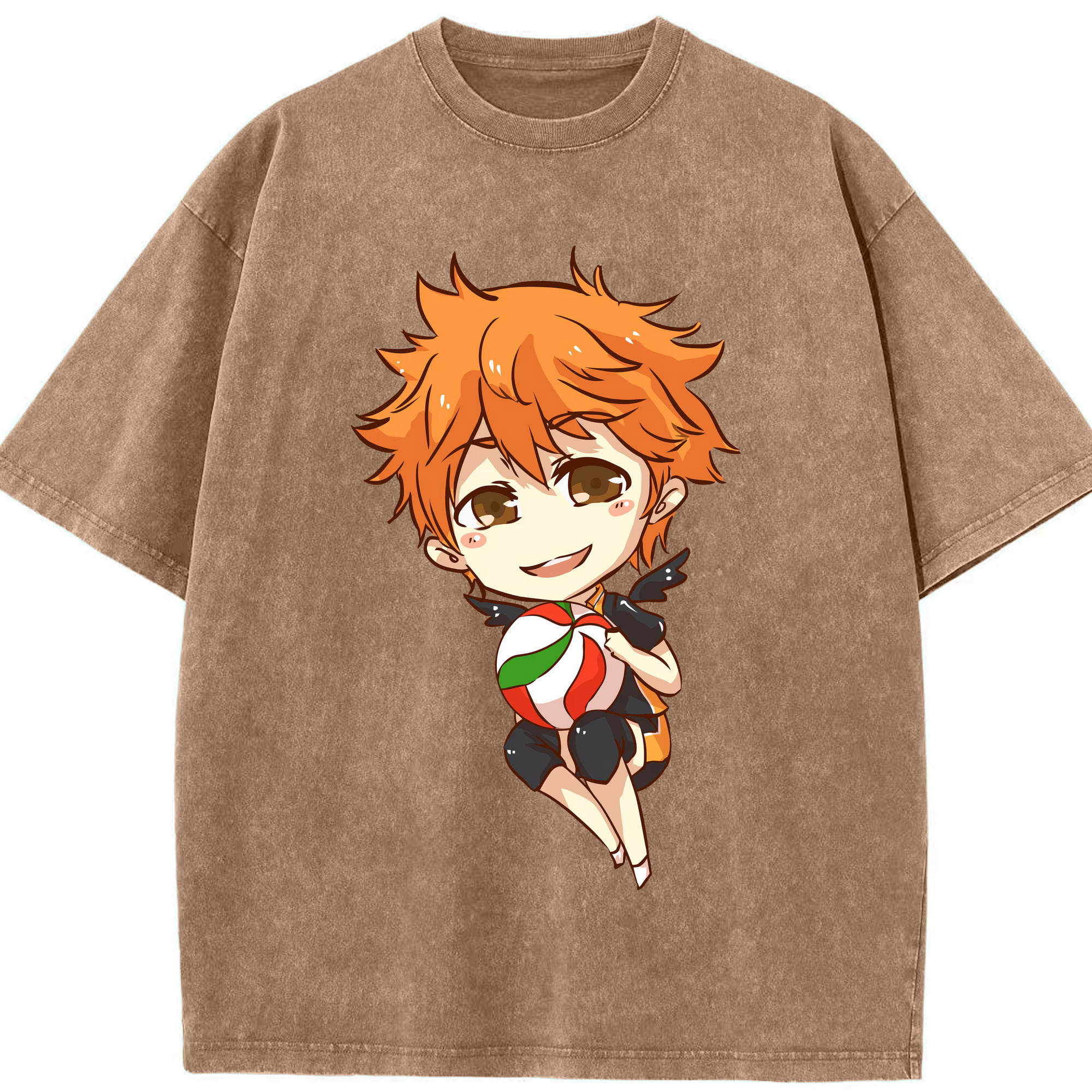 （画像用） ハイキュー!! Haikyu!! 綿100% ヴィンテージ風 半袖Tシャツ（フロントプリント）