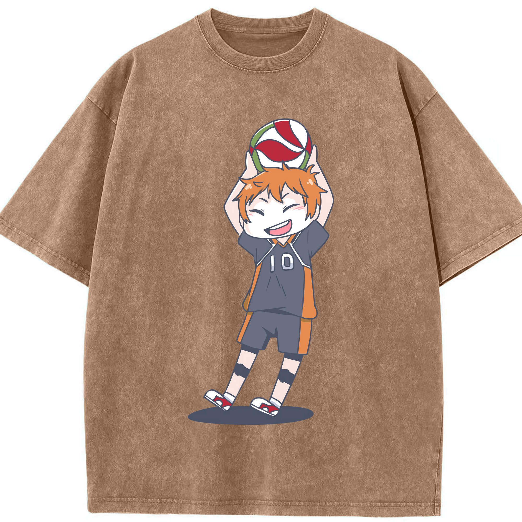 （画像用） ハイキュー!! Haikyu!! 綿100% ヴィンテージ風 半袖Tシャツ（フロントプリント）