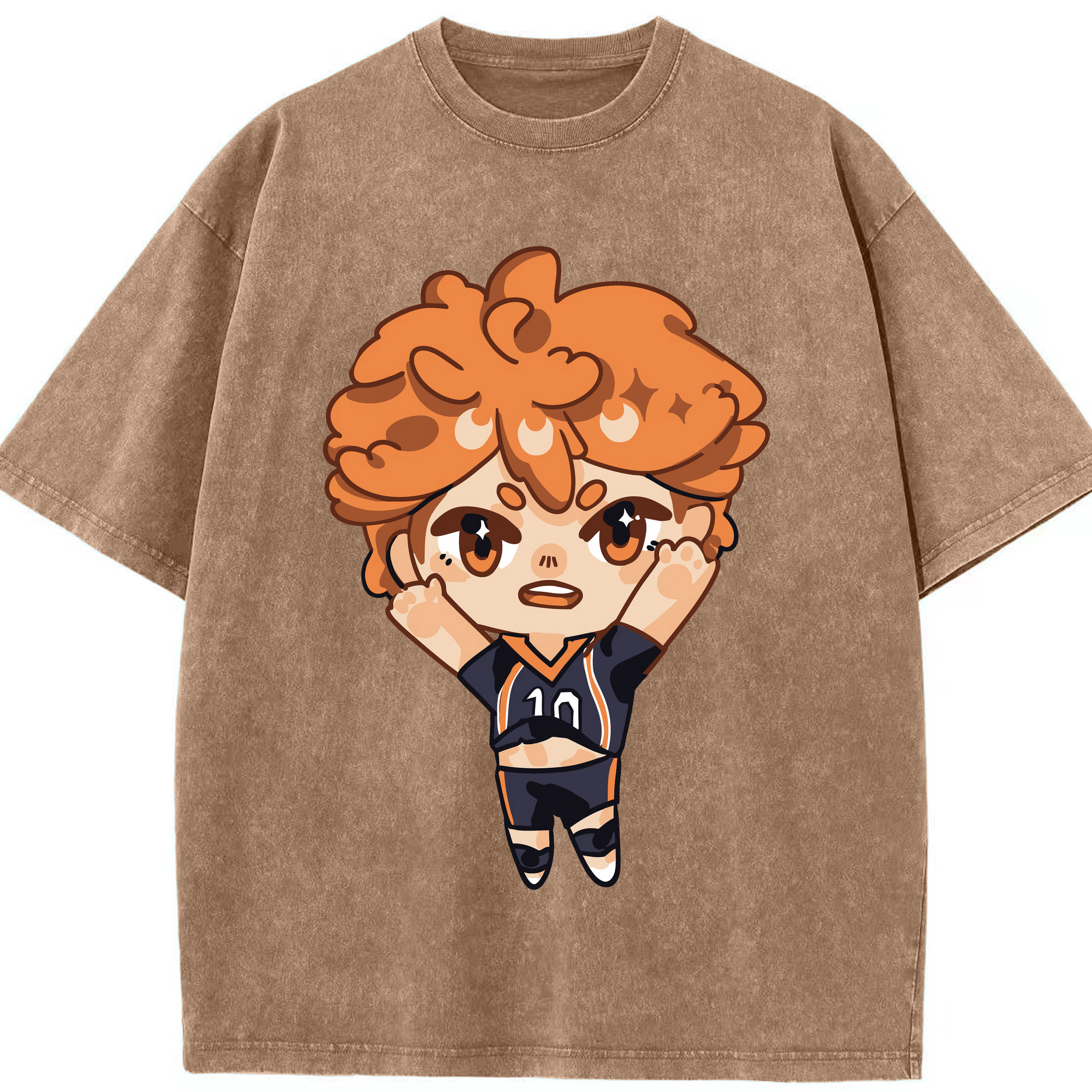 （画像用） ハイキュー!! Haikyu!! 綿100% ヴィンテージ風 半袖Tシャツ（フロントプリント）